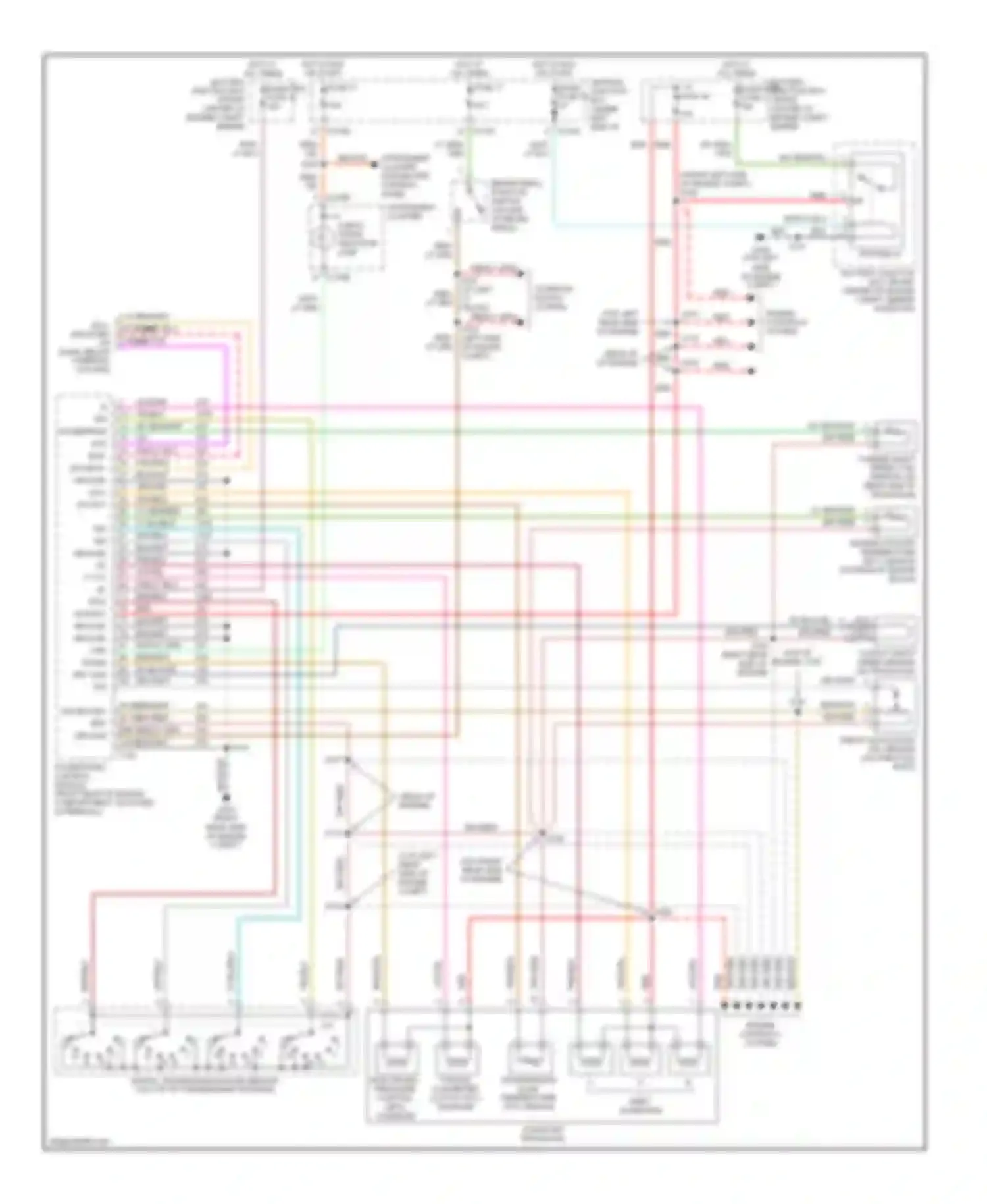 Wiring diagram engine controls system for Mercury Sable IV (1999-2005) (2 of 2)