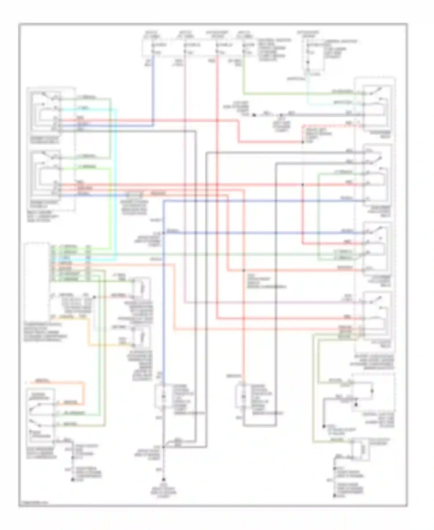 Wiring diagram high pressure for Mercury Sable IV (1999-2005) (2 of 2)