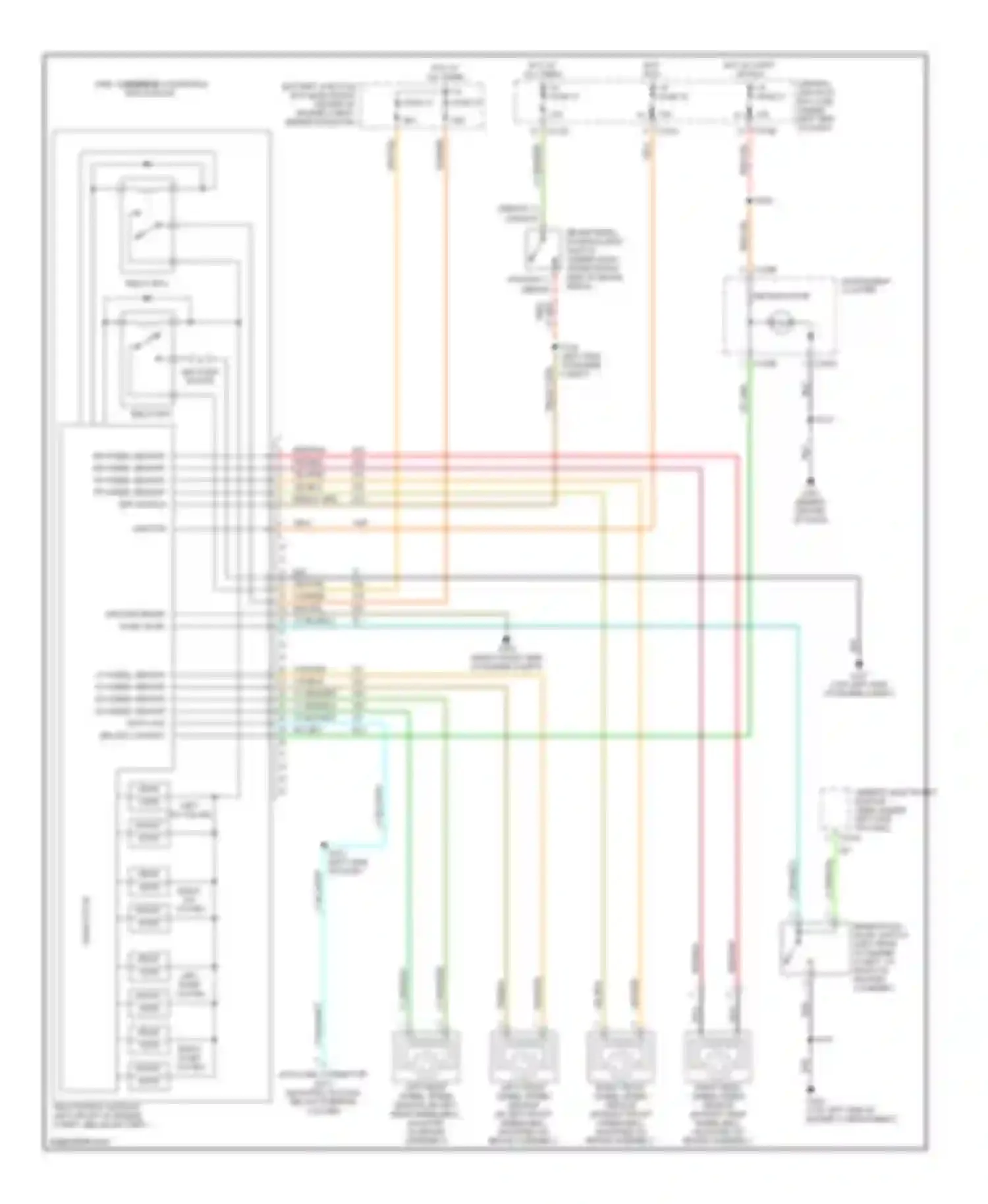 Wiring diagram instrument cluster for Mercury Sable IV (1999-2005) (1 of 22)