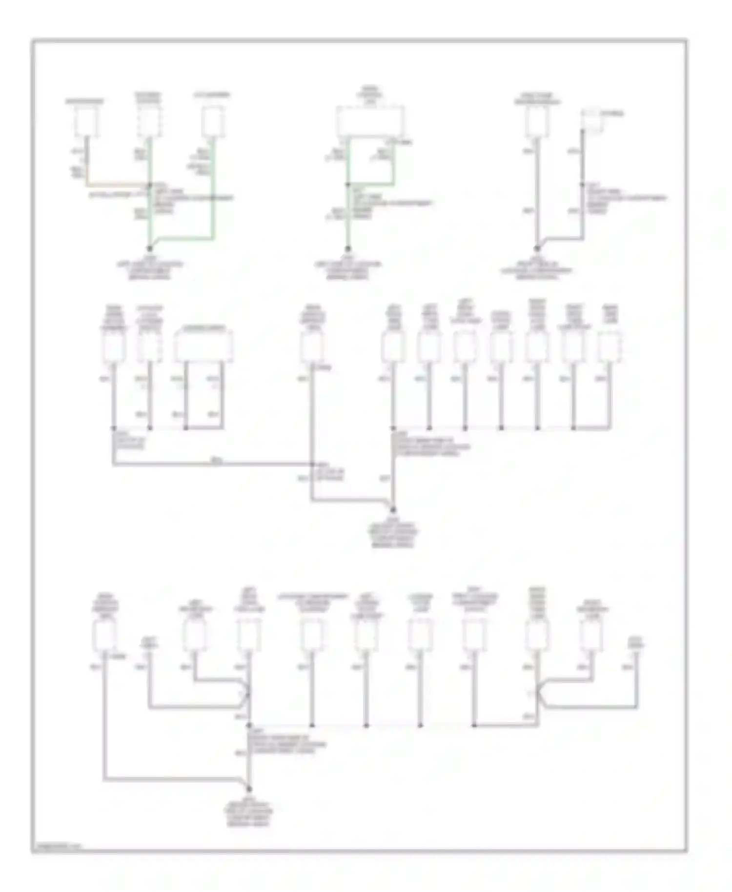 Wiring diagram left license plate lamp right license plate lamp for Mercury Sable IV (1999-2005) (1 of 1)