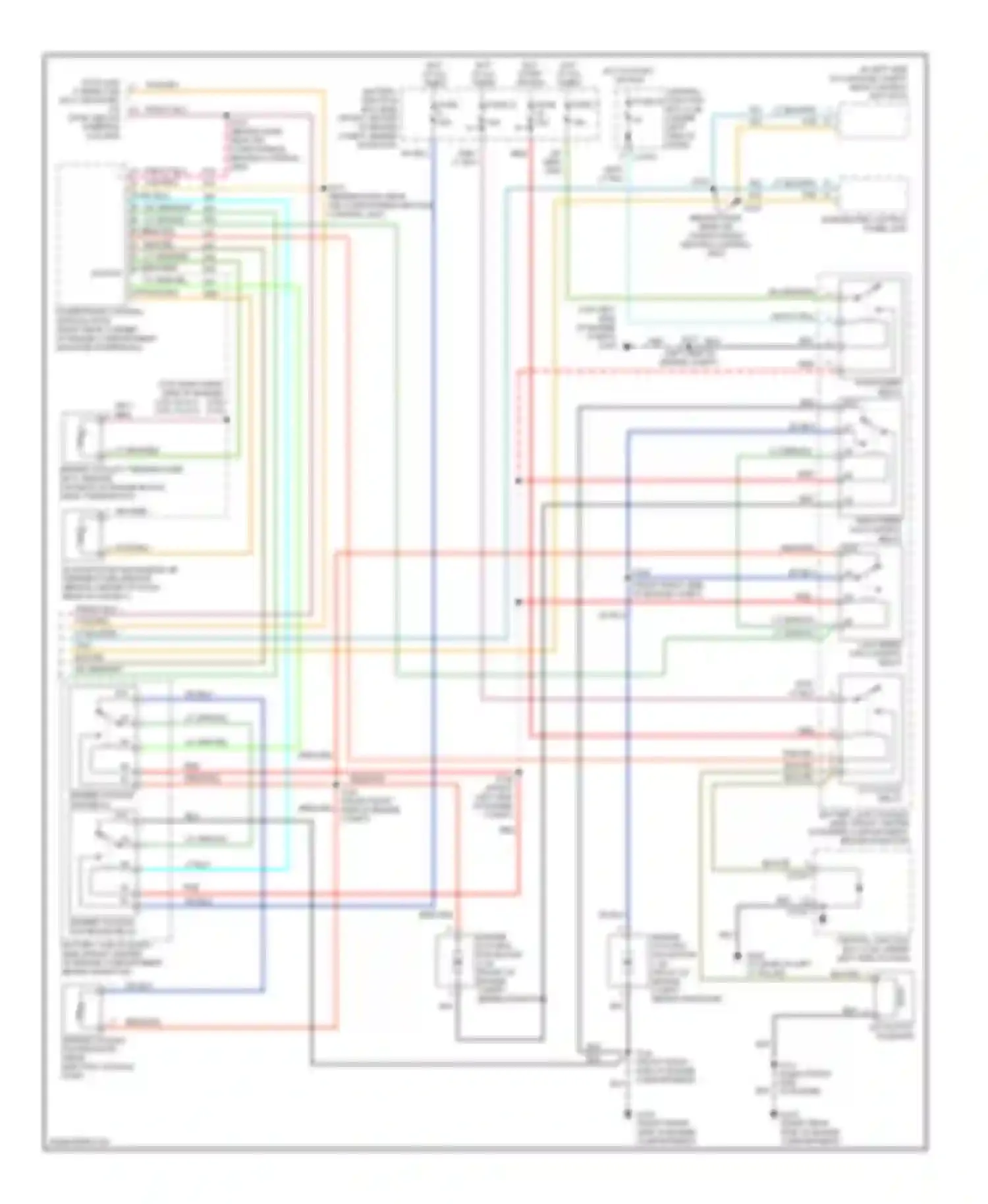Wiring diagram lt grn/vio for Mercury Sable IV (1999-2005) (1 of 7)