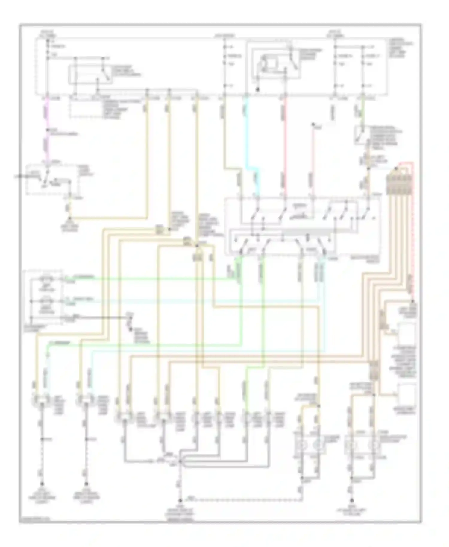 Wiring diagram main light switch for Mercury Sable IV (1999-2005) (5 of 11)