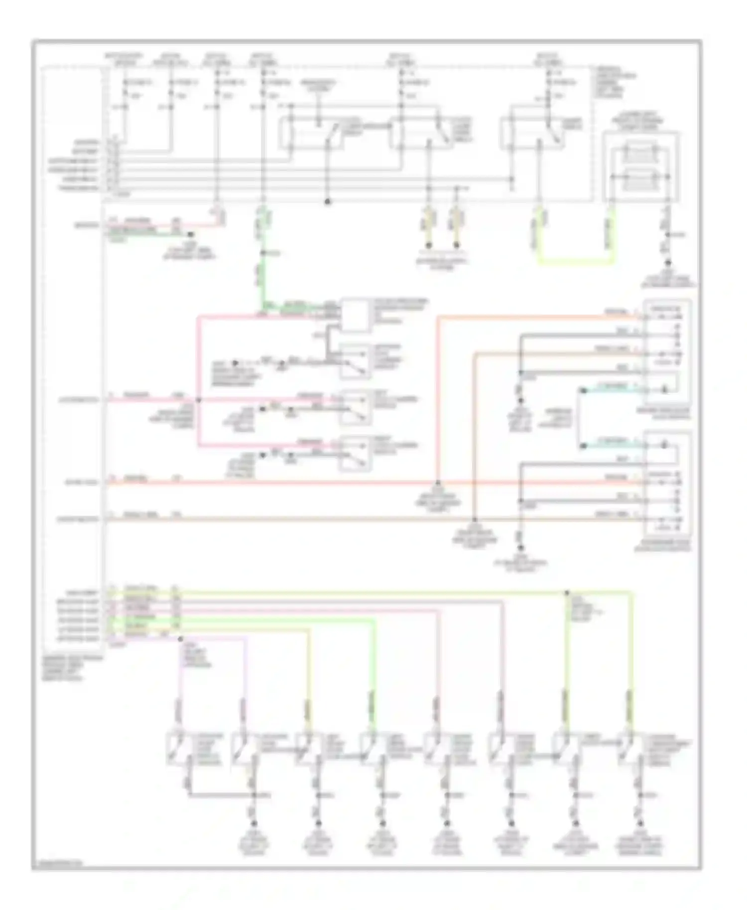 Wiring diagram pnk/lt grn for Mercury Sable IV (1999-2005) (2 of 8)