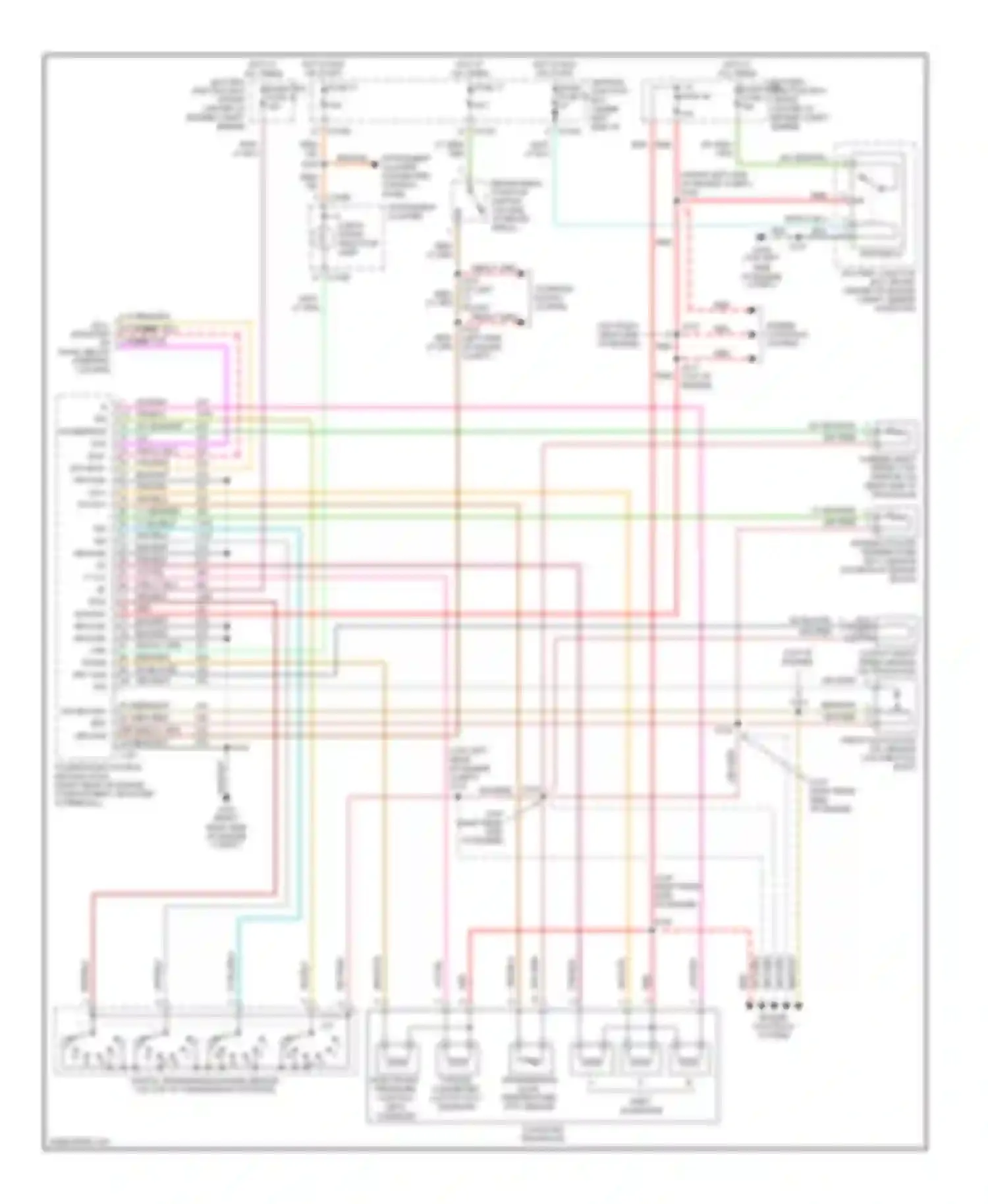Wiring diagram wht/lt blu for Mercury Sable IV (1999-2005) (11 of 18)