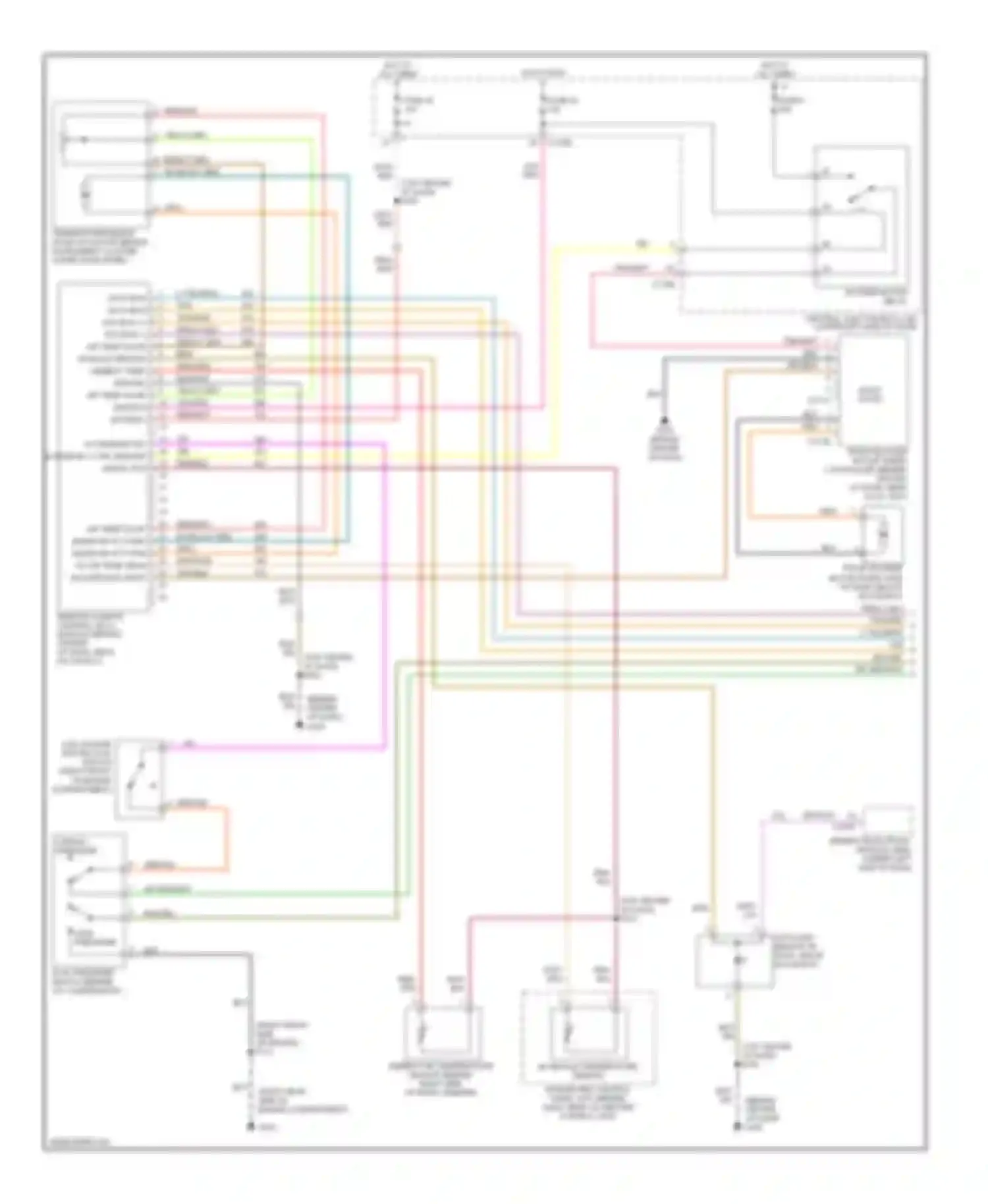 Wiring diagram wht/vio for Mercury Sable IV (1999-2005) (3 of 7)