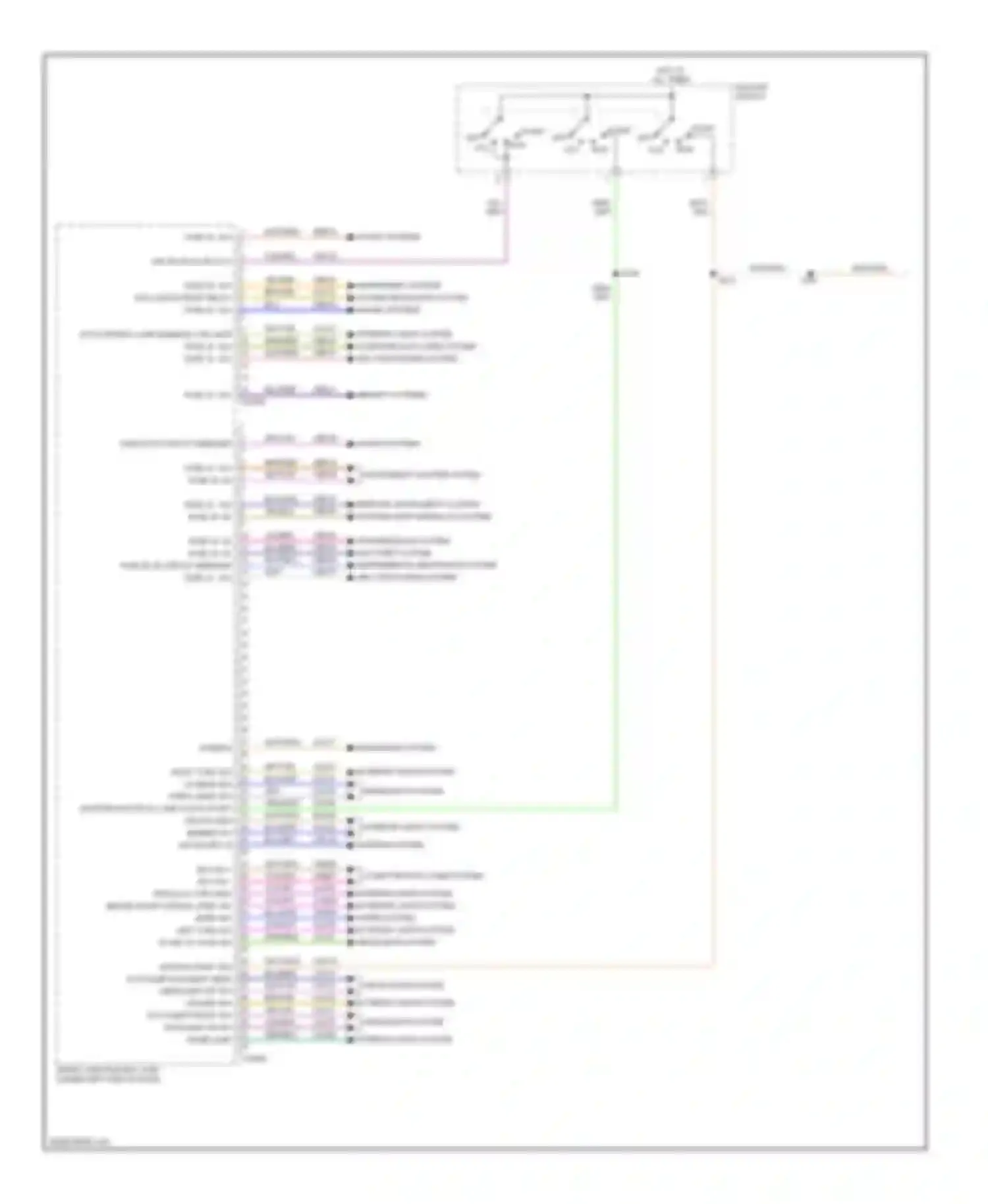 Sable Mercury V (2007-2009): Body control modules circuit (1 of 2)