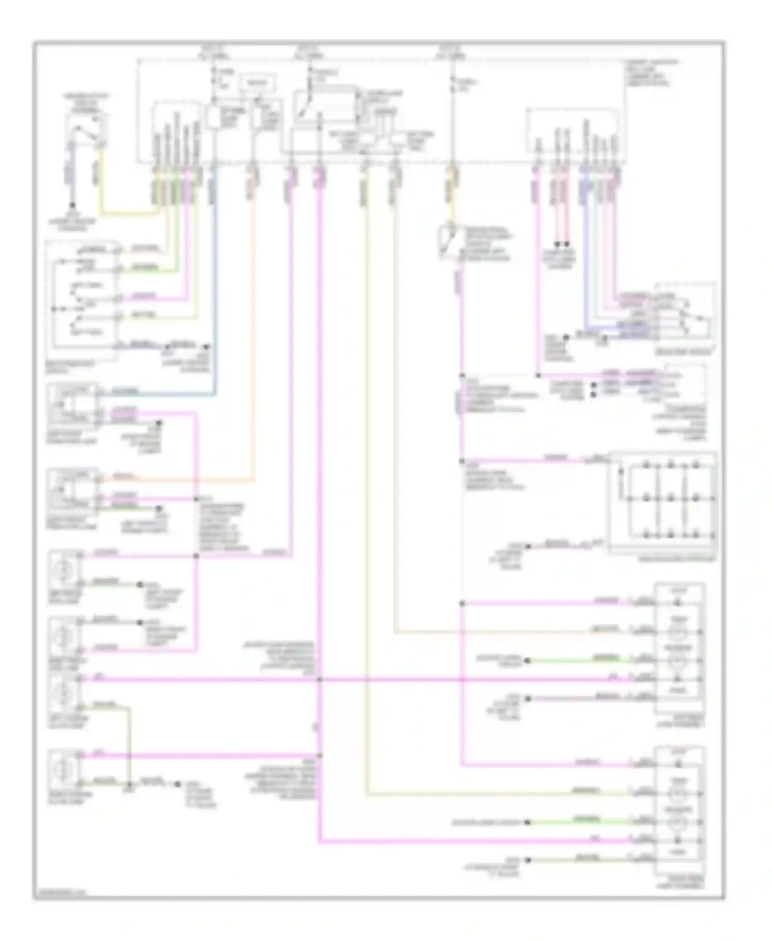 Sable Mercury V (2007-2009): Exterior lamps circuit