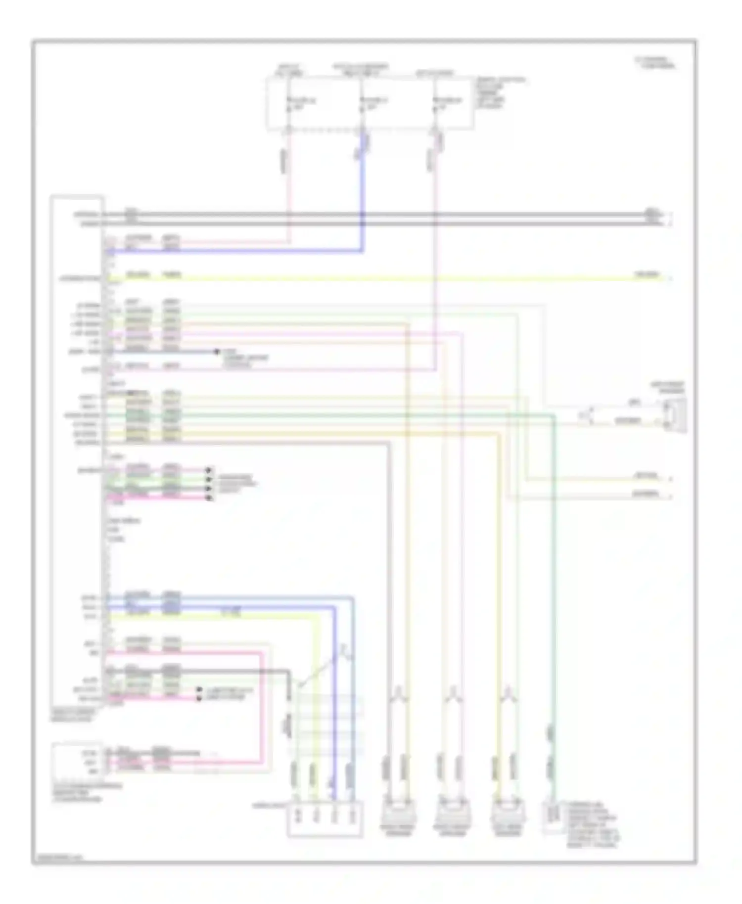 Wiring diagram audiophile sound radio circuit for Mercury Sable V (2007-2009) (1 of 1)