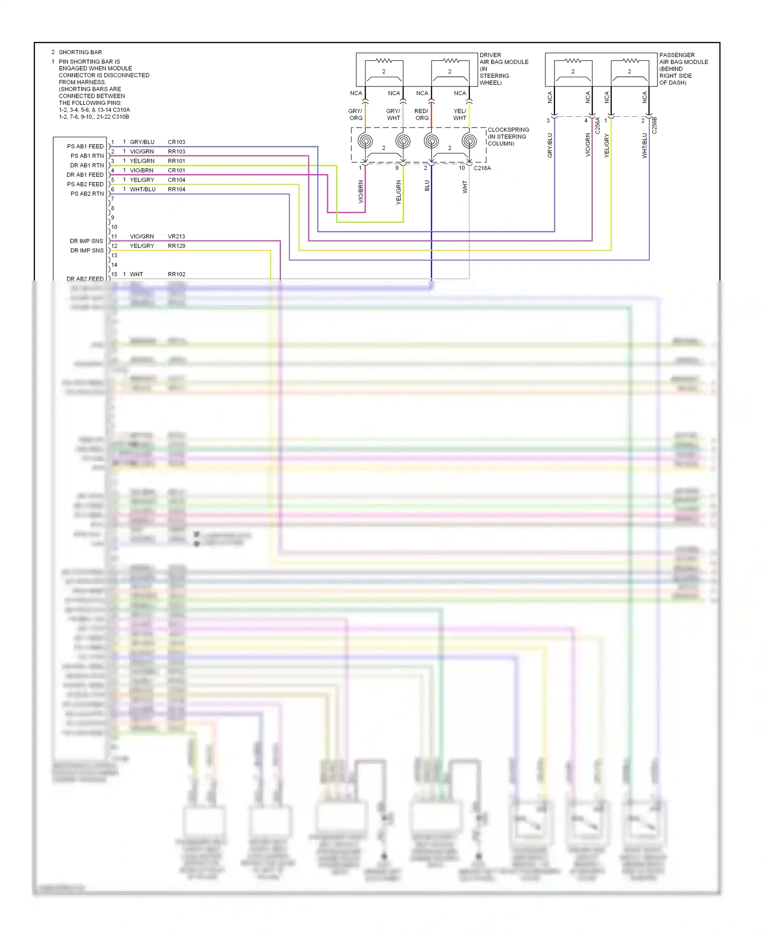 Mercury Sable V (2007-2009) (behind left kick panel) wiring diagram  (20 of 23)
