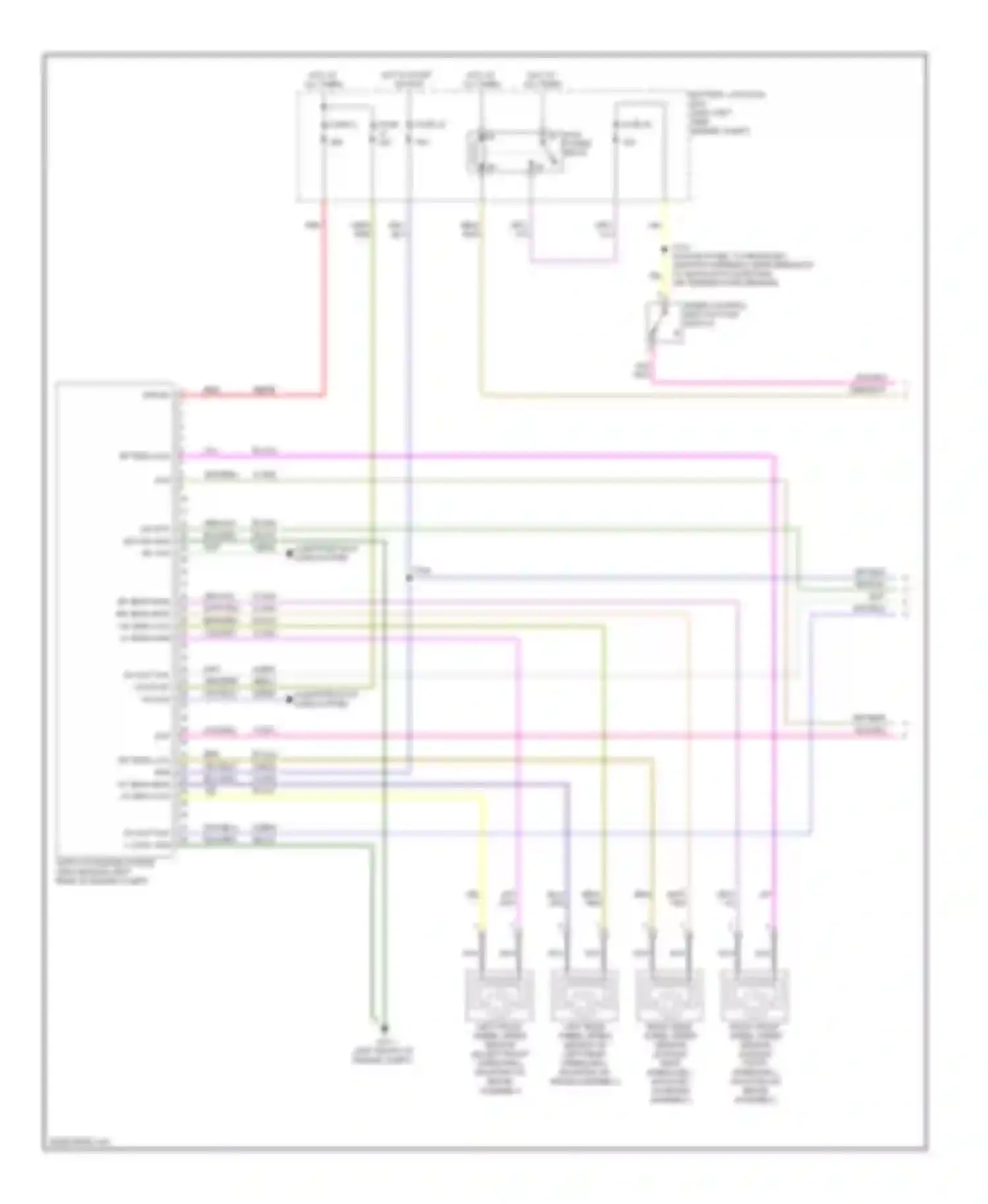 Wiring diagram blu for Mercury Sable V (2007-2009) (1 of 44)