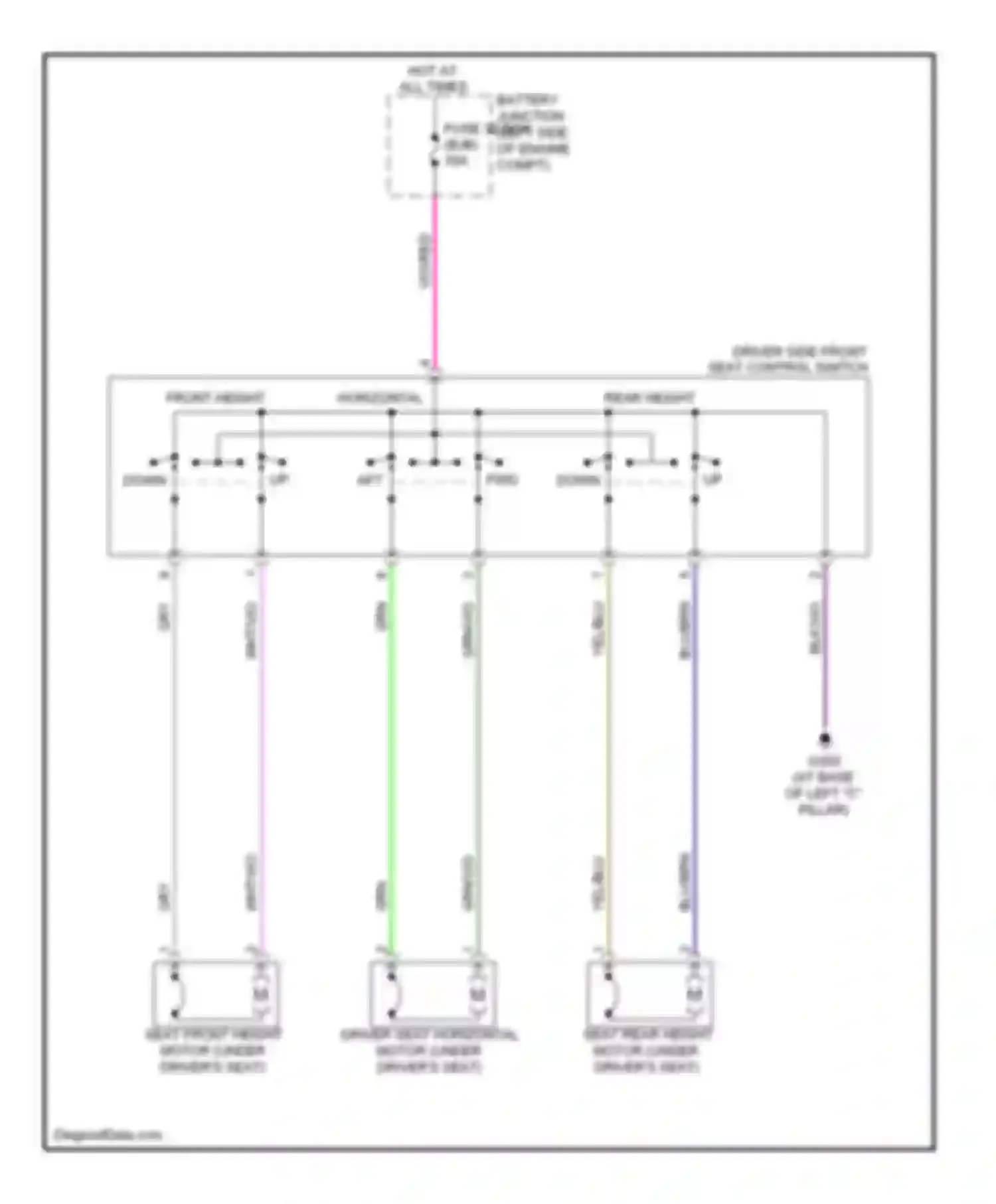 Wiring diagram grn/vio for Mercury Sable V (2007-2009) (18 of 28)