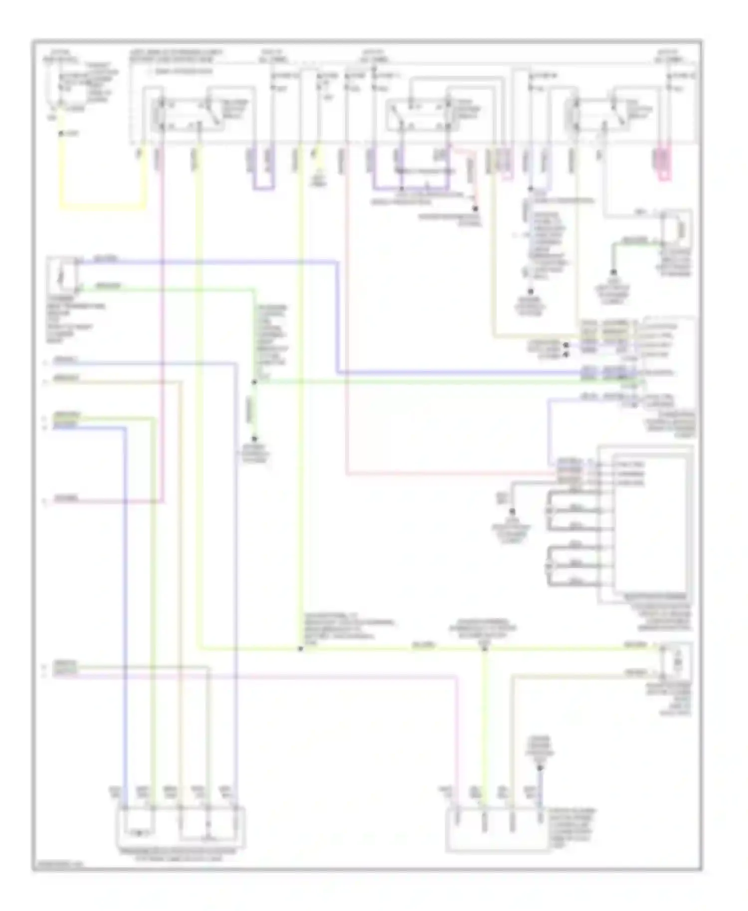 Wiring diagram late production for Mercury Sable V (2007-2009) (1 of 4)