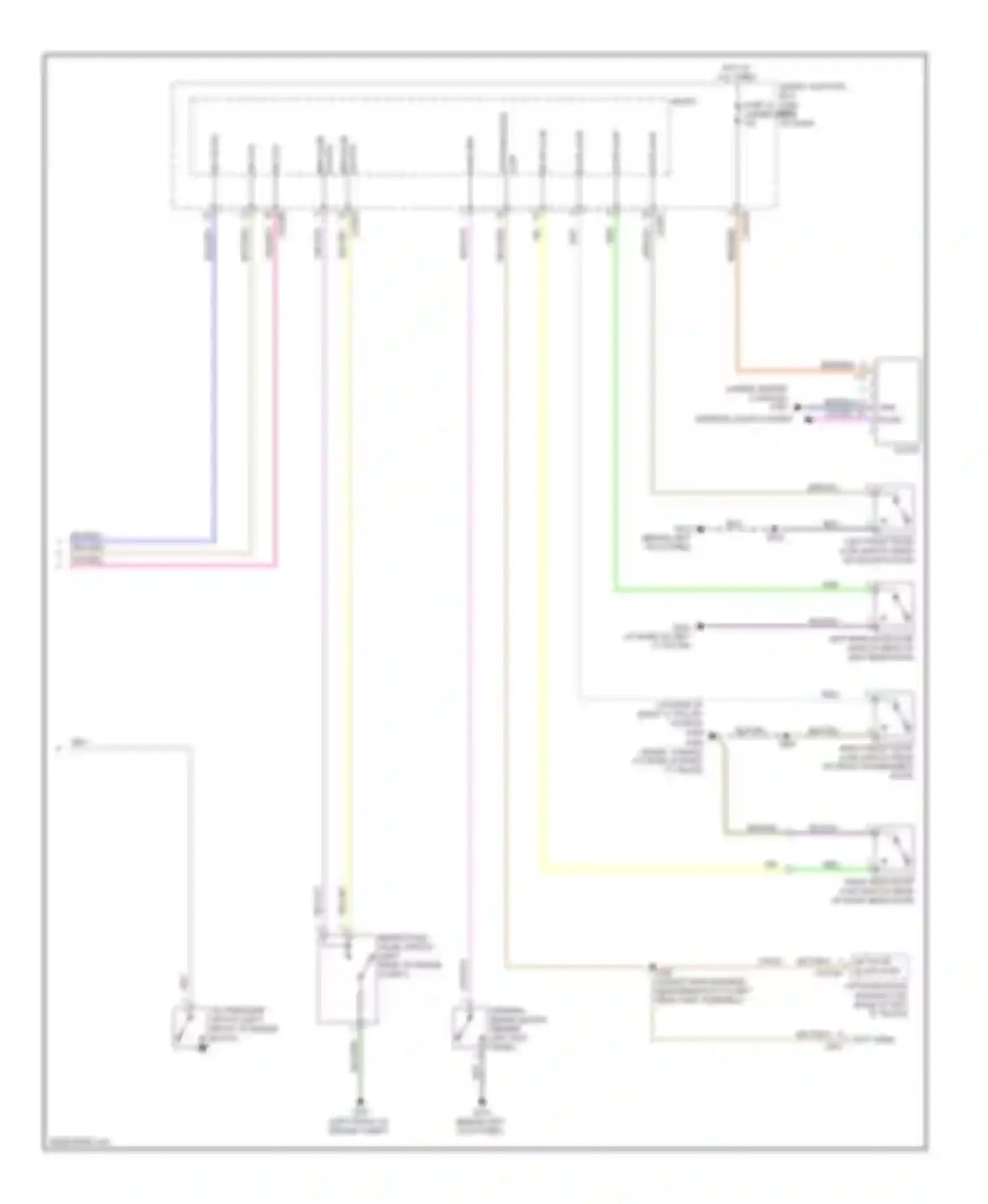 Wiring diagram liftgate glass ajar for Mercury Sable V (2007-2009) (2 of 3)