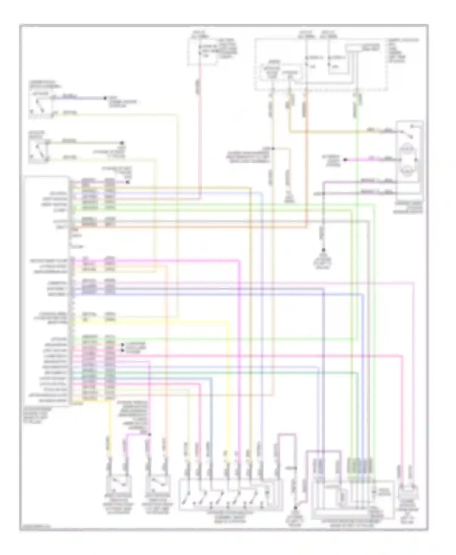 Wiring diagram liftgate switch for Mercury Sable V (2007-2009) (2 of 2)