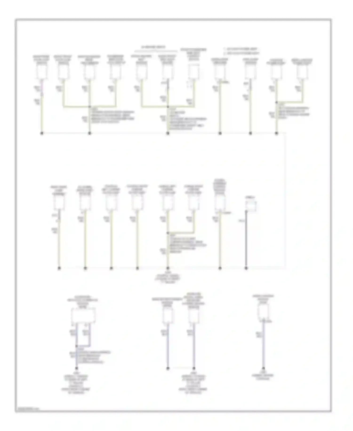Wiring diagram right rear door ajar switch for Mercury Sable V (2007-2009) (3 of 3)