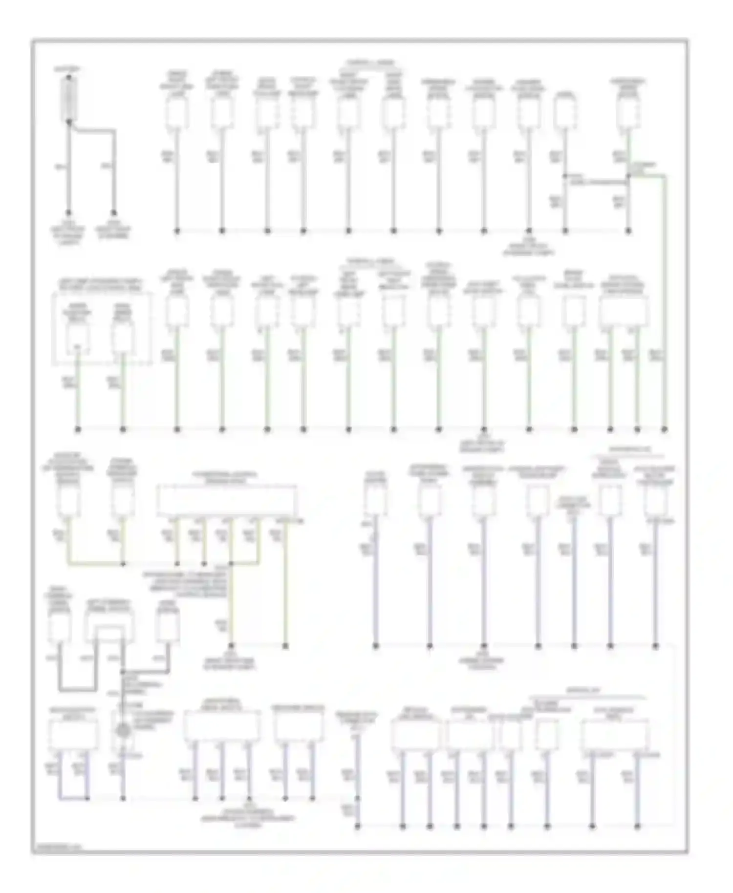 Wiring diagram right right front front high beam low beam lamp lamp for Mercury Sable V (2007-2009) (1 of 1)