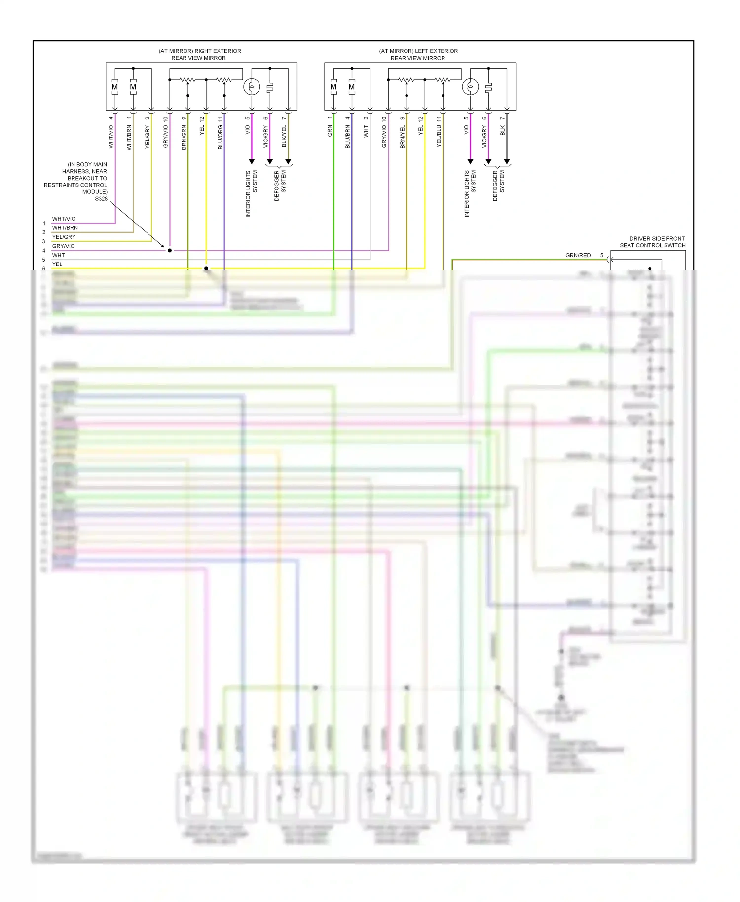 Mercury Sable V (2007-2009) system wiring diagram  (1 of 1)