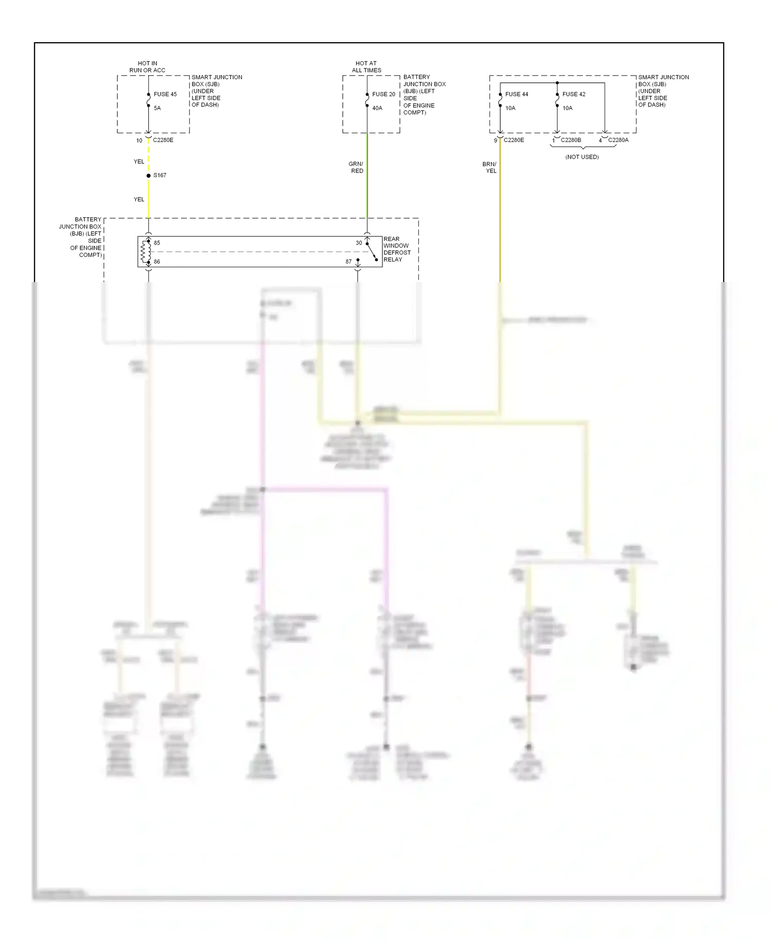 Mercury Sable V (2007-2009) (taurus x) wiring diagram  (3 of 14)