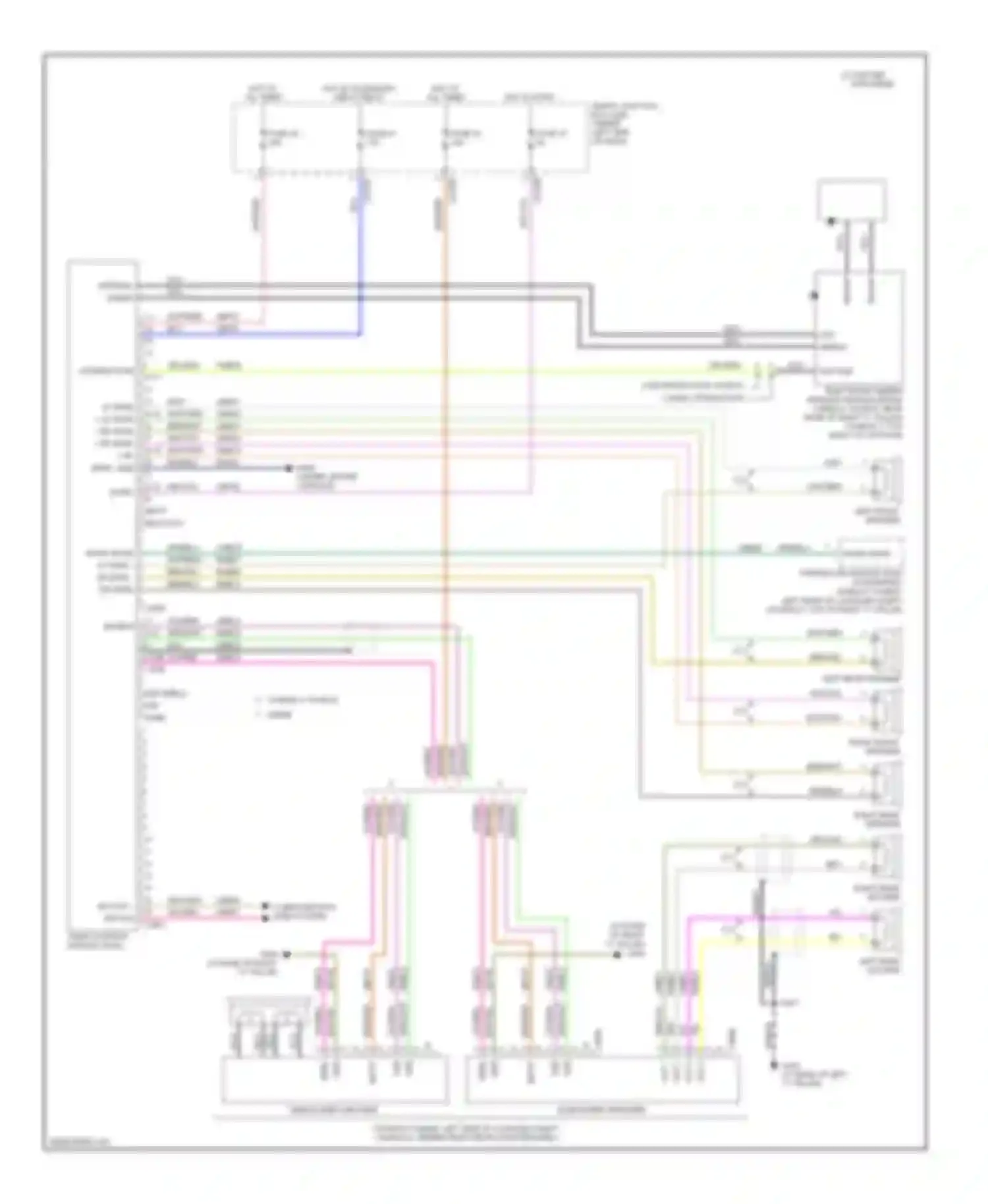 Wiring diagram twisted pair wires for Mercury Sable V (2007-2009) (1 of 5)