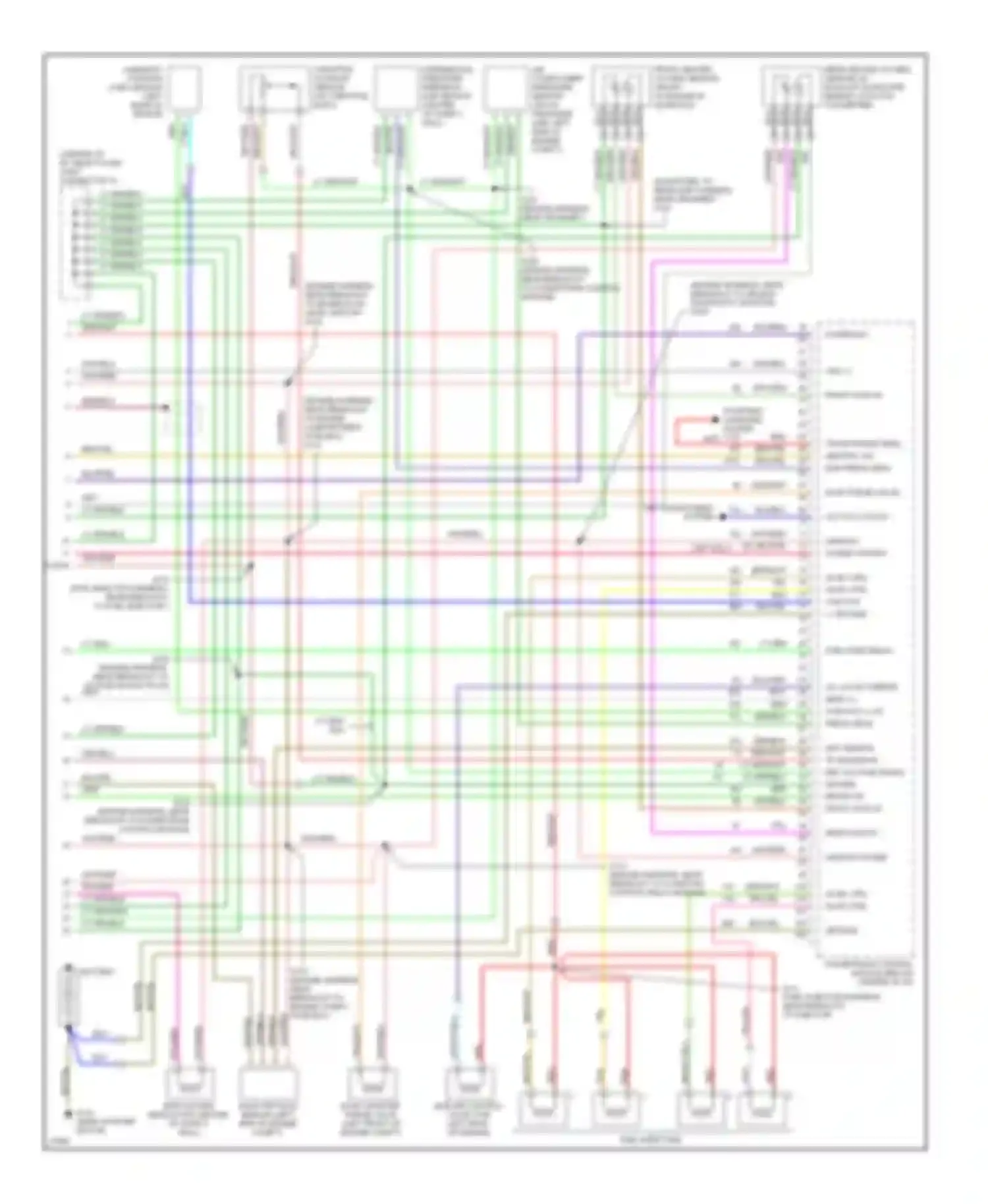 Tracer Mercury I (1991-1999): Wiring diagram engine performance 2.0ls (3 of 3)