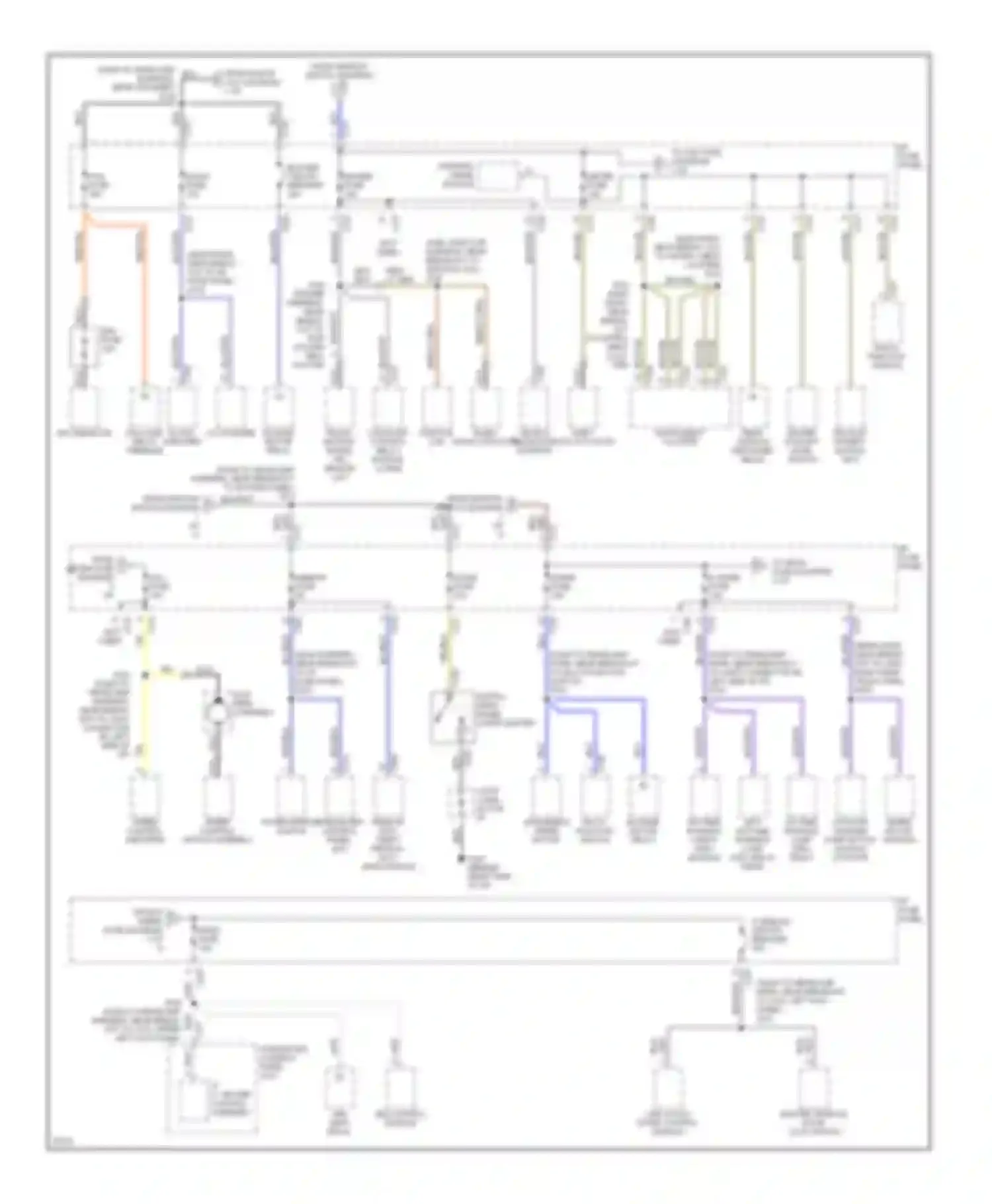 Tracer Mercury I (1991-1999): Power distribution circuit (2 of 2)
