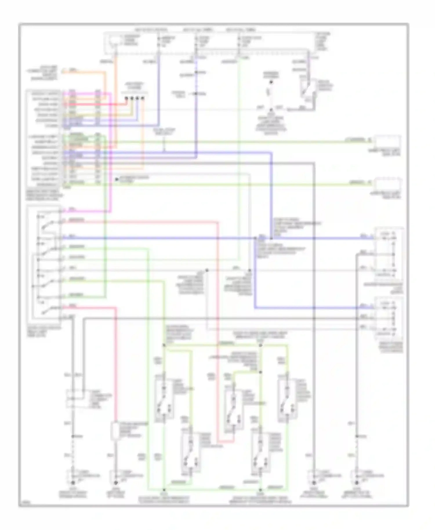 Tracer Mercury I (1991-1999): Keyless entry circuit