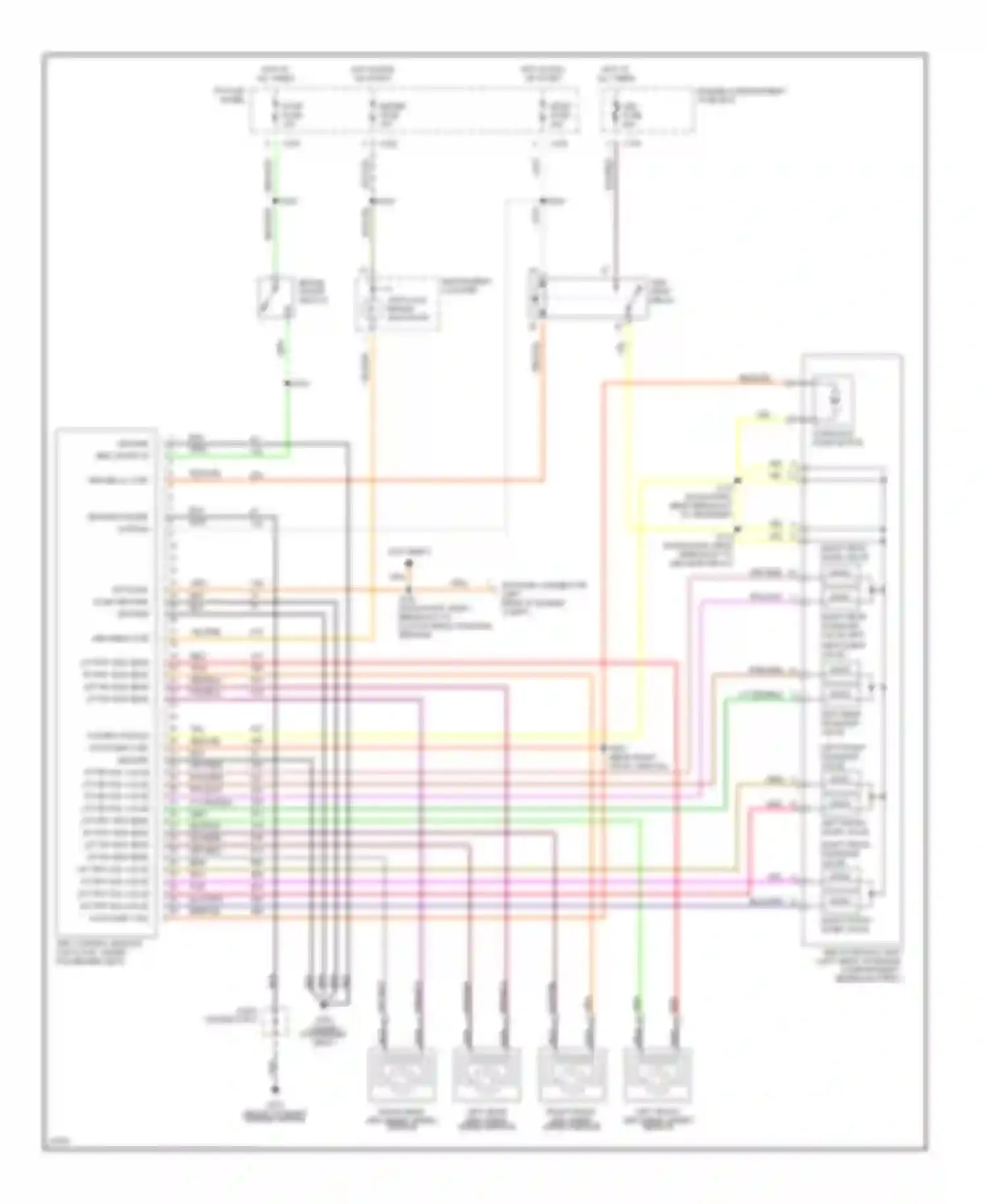 Wiring diagram abs relay ctrl for Mercury Tracer I (1991-1999) (1 of 1)