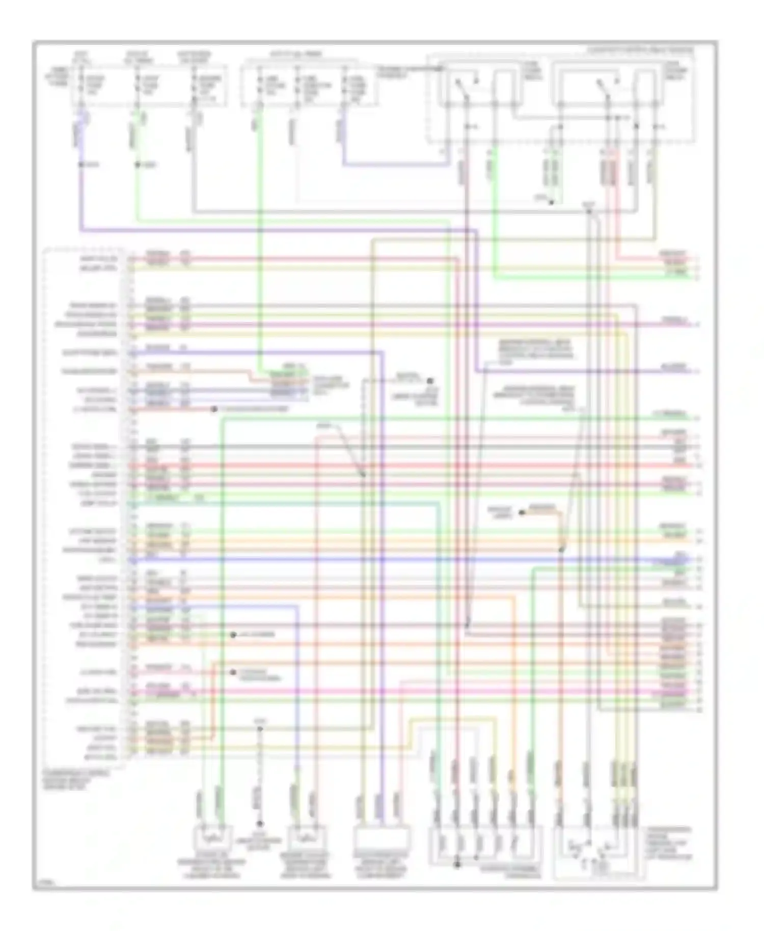 Wiring diagram brn/blu for Mercury Tracer I (1991-1999) (2 of 2)