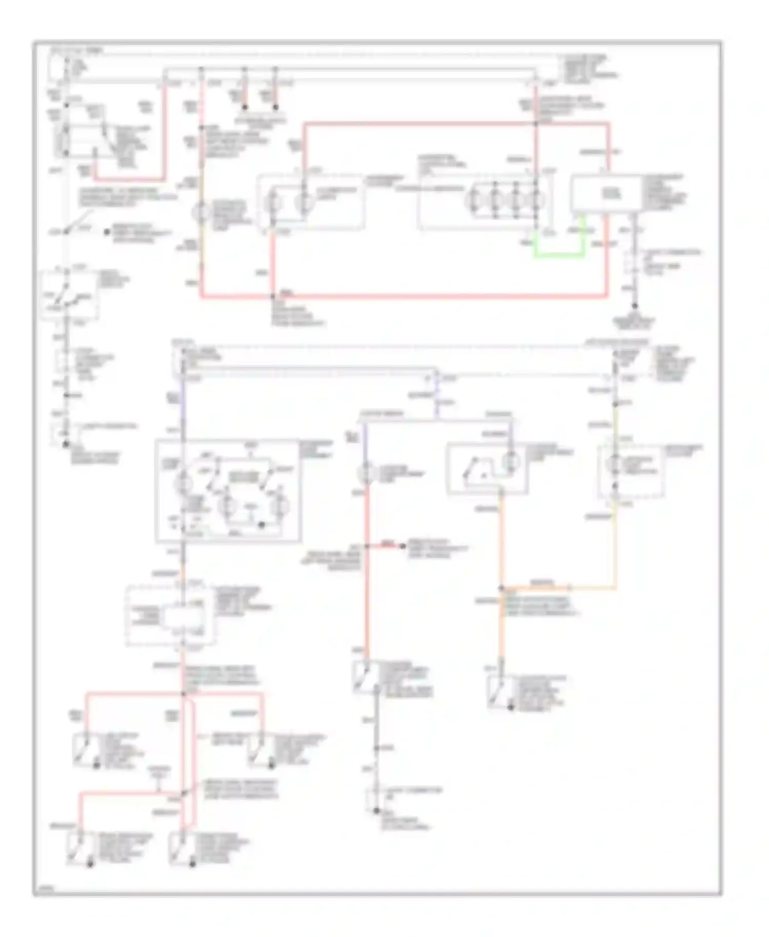 Wiring diagram gry for Mercury Tracer I (1991-1999) (3 of 8)