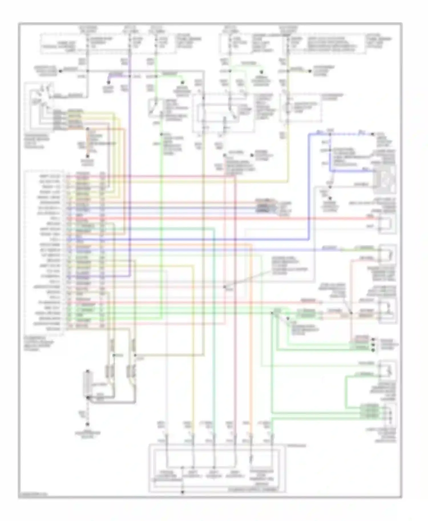 Wiring diagram lt grn/wht for Mercury Tracer I (1991-1999) (1 of 3)