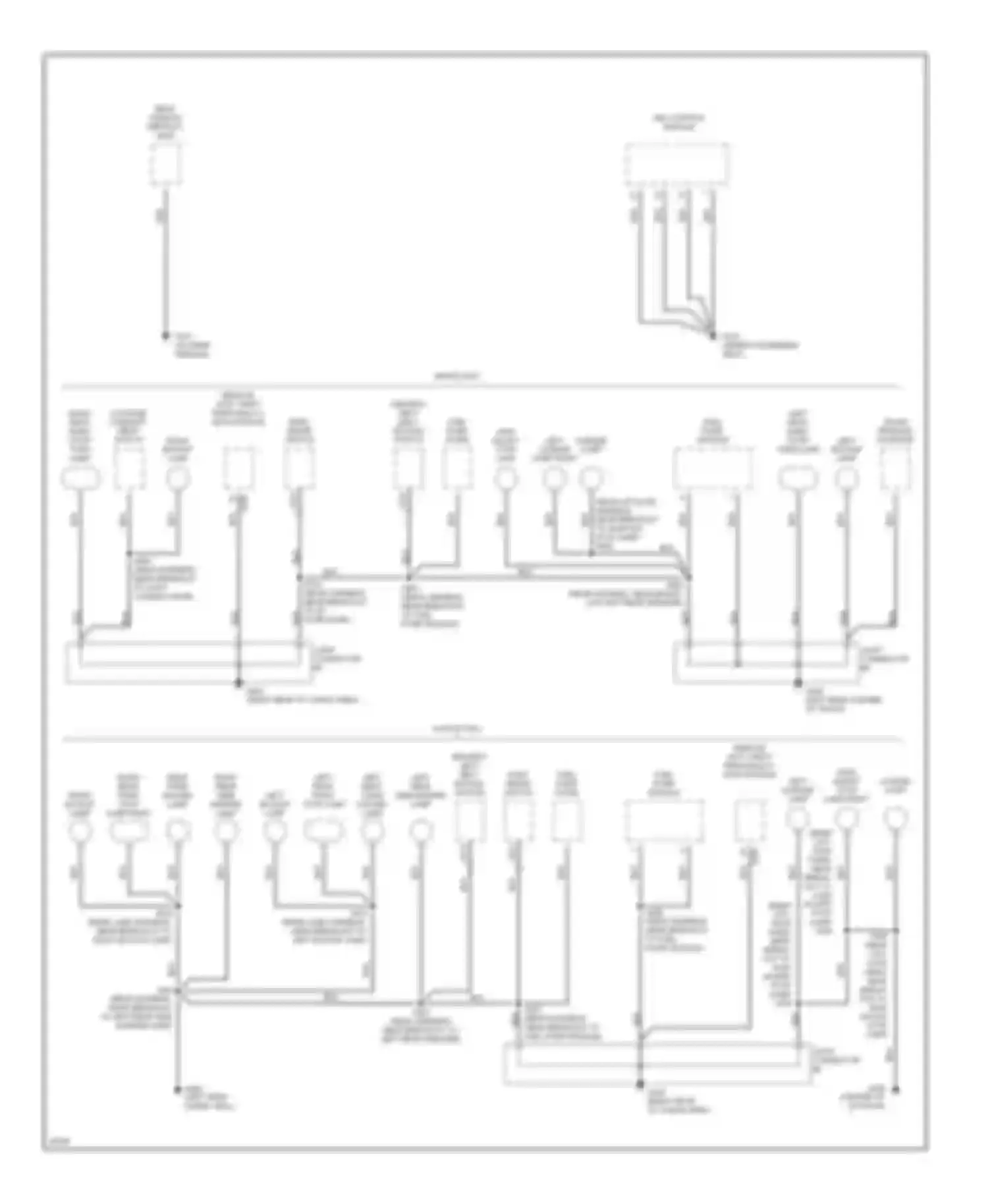 Wiring diagram right rear park/ stop lamp right rear turn/ hazard lamp for Mercury Tracer I (1991-1999) (1 of 1)