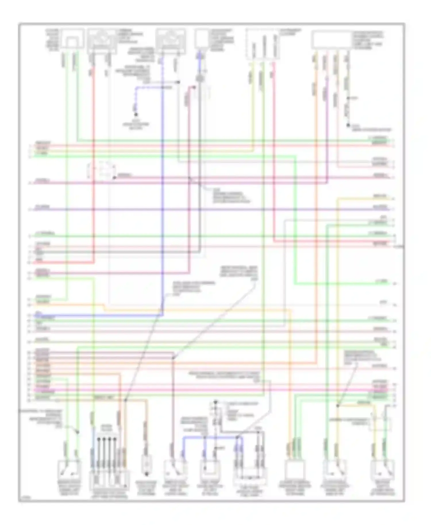 Wiring diagram wht/red for Mercury Tracer I (1991-1999) (6 of 7)