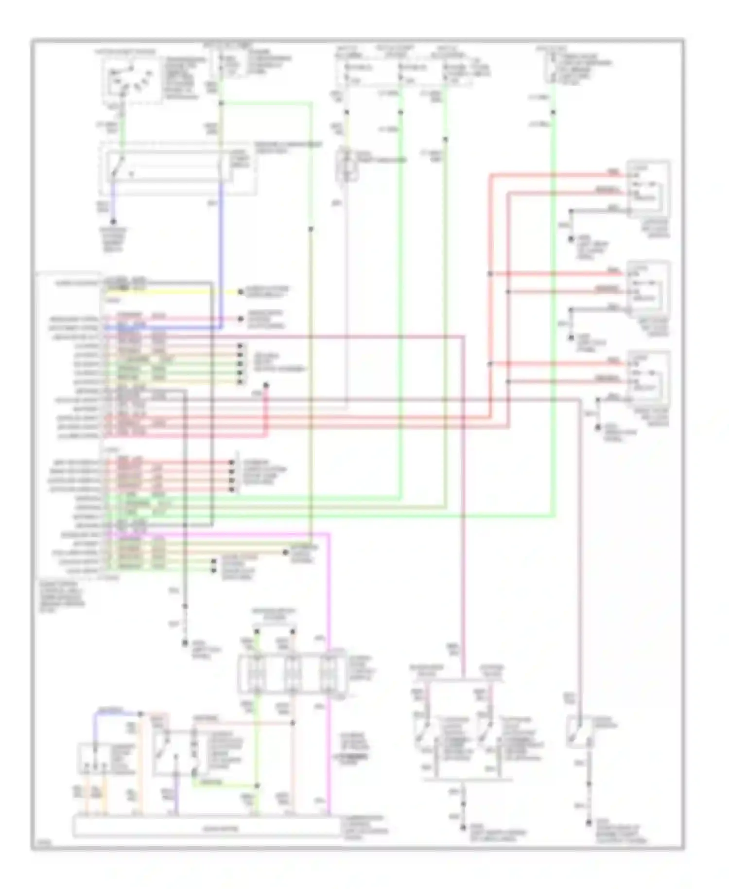 Villager Mercury I (1992-1998): Anti-theft circuit