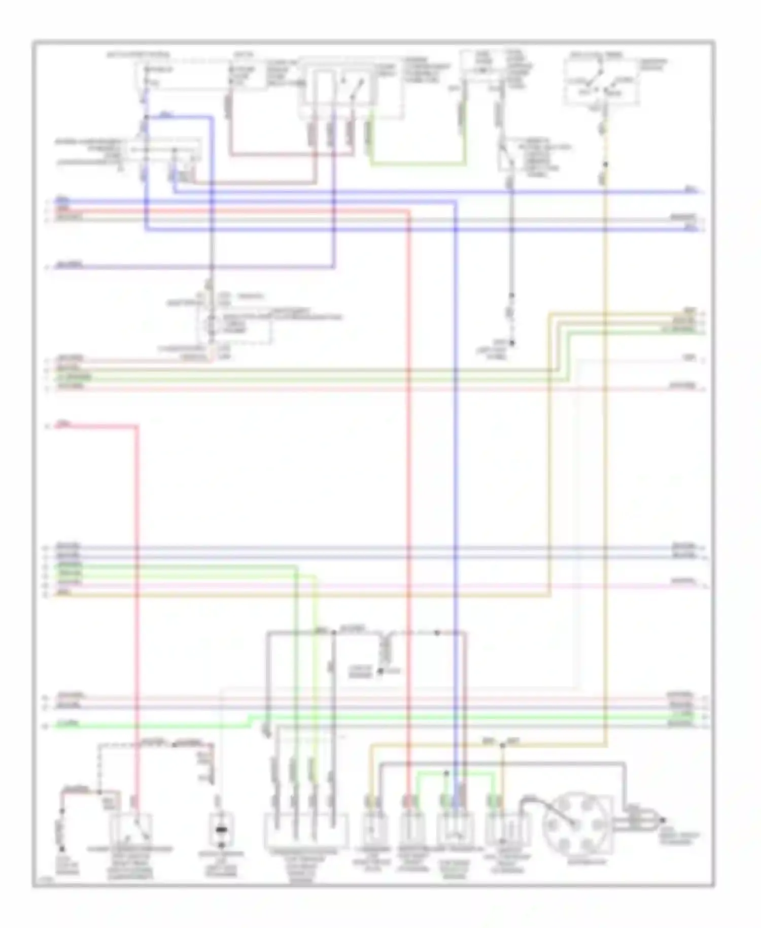 Villager Mercury I (1992-1998): Wiring diagram engine performance 3.0ls (2 of 3)