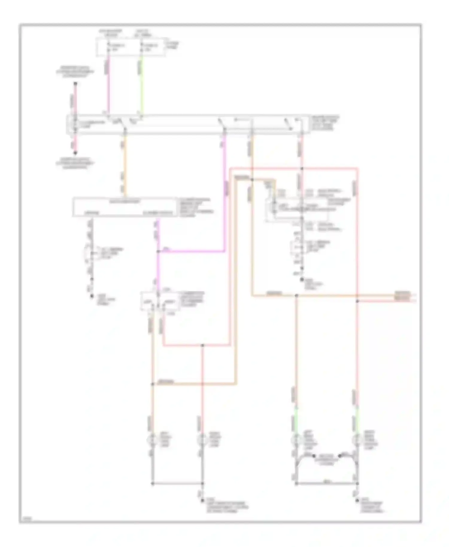Villager Mercury I (1992-1998): Exterior lamps circuit (1 of 2)