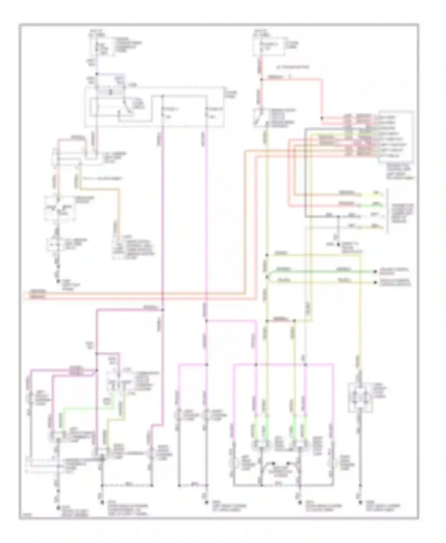 Villager Mercury I (1992-1998): Exterior lamps circuit (2 of 2)
