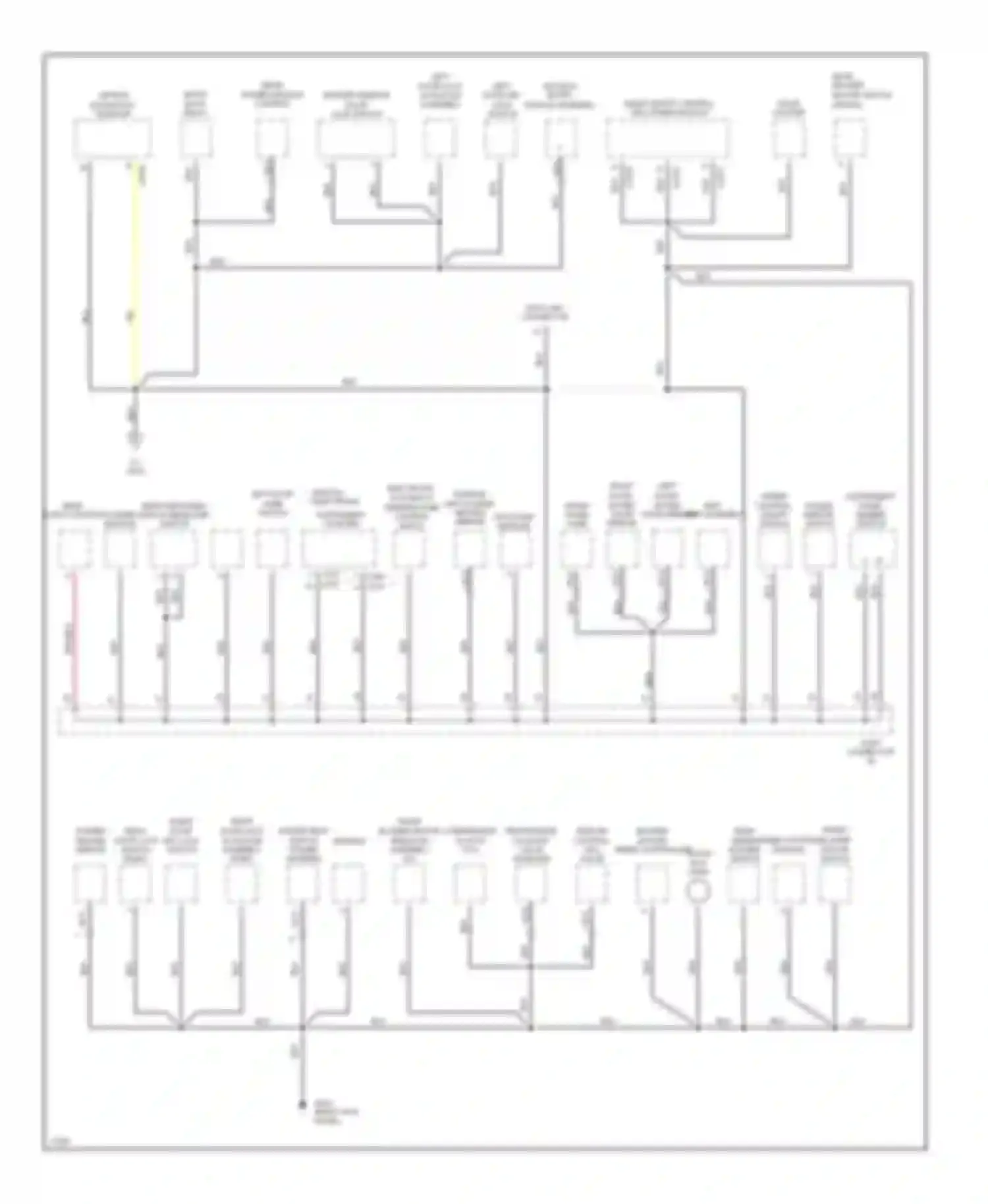 Villager Mercury I (1992-1998): Ground distribution circuit (2 of 3)