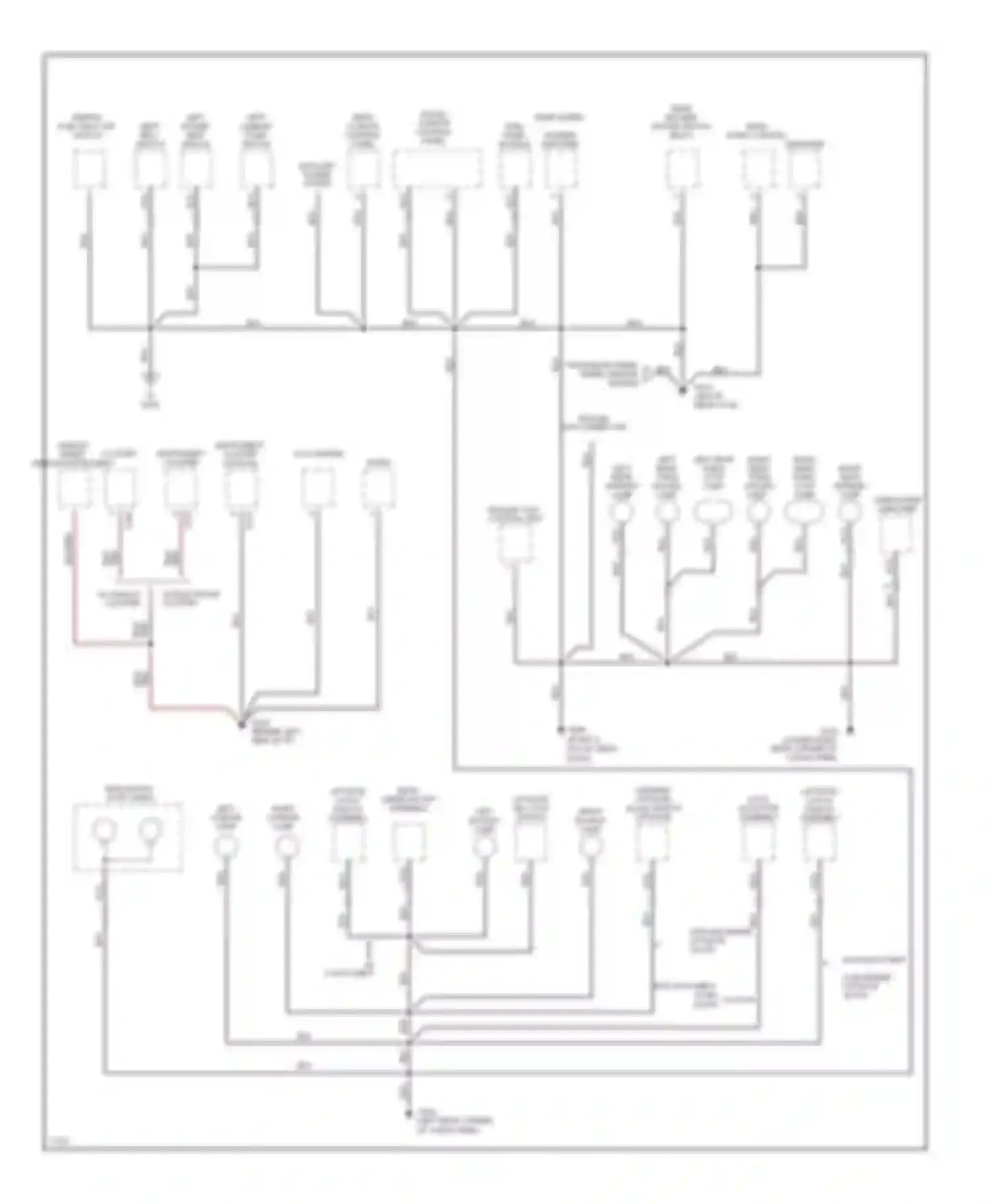 Villager Mercury I (1992-1998): Ground distribution circuit (3 of 3)