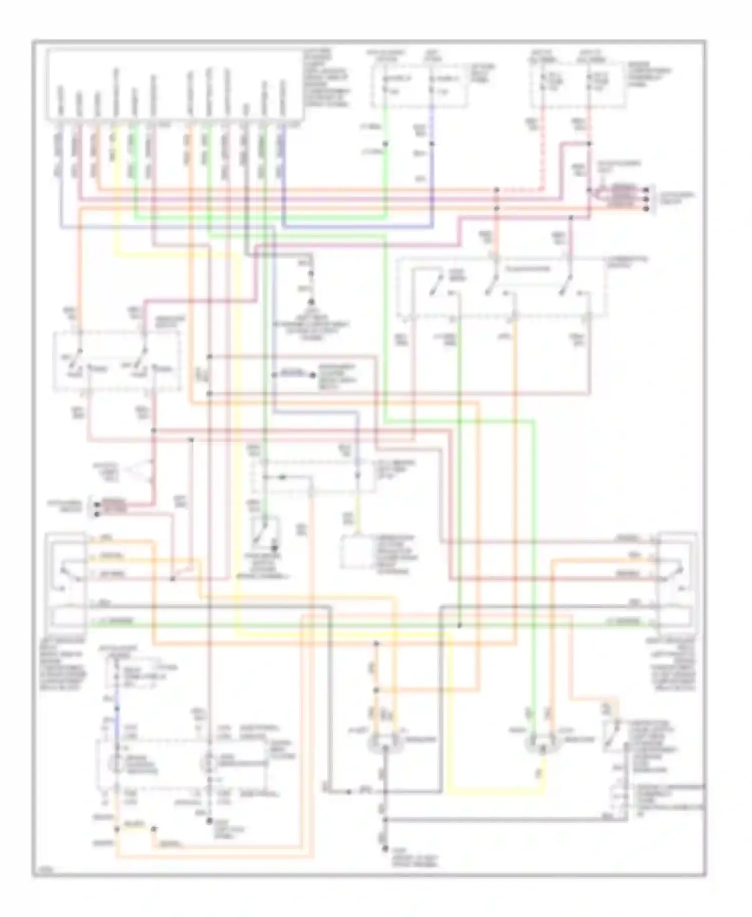Villager Mercury I (1992-1998): Headlight circuit, with drl