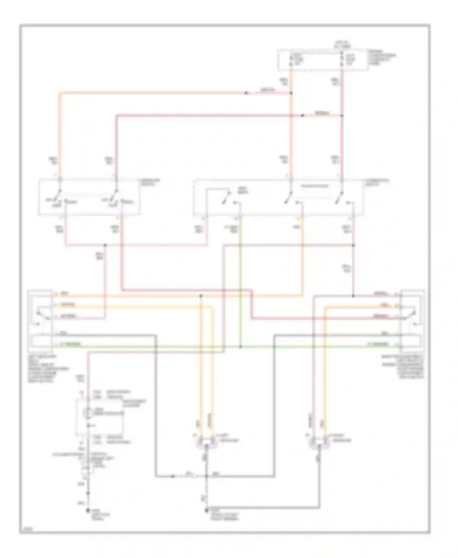 Villager Mercury I (1992-1998): Headlight circuit, without drl