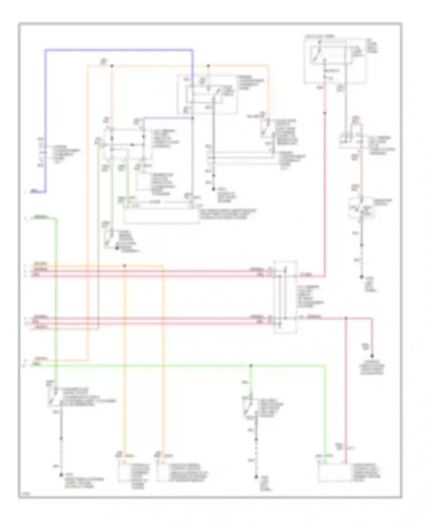 Villager Mercury I (1992-1998): Instrument cluster circuit, analog cluster (2 of 2)