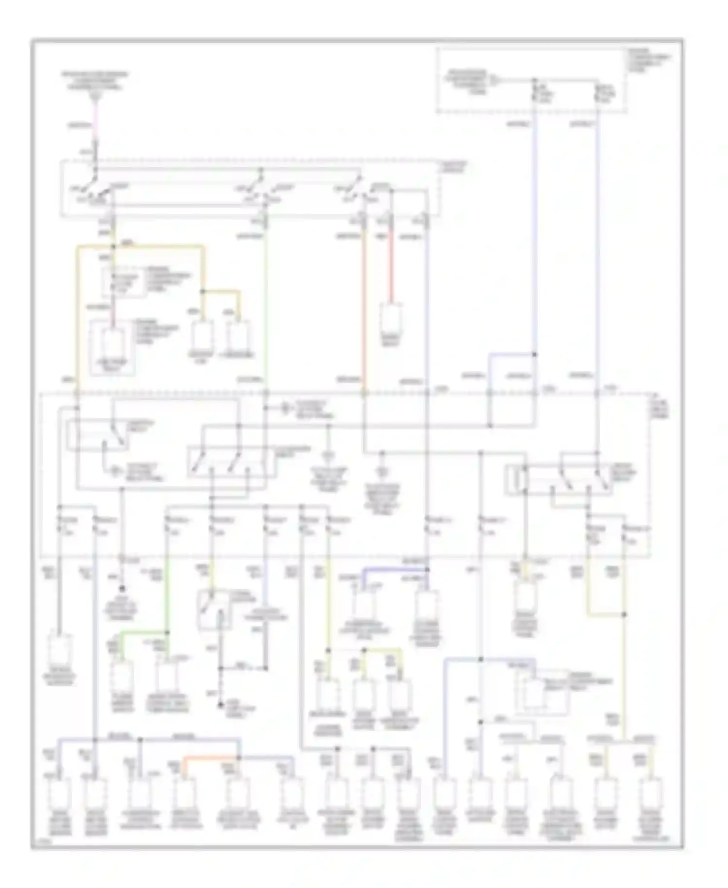 Villager Mercury I (1992-1998): Power distribution circuit (2 of 4)