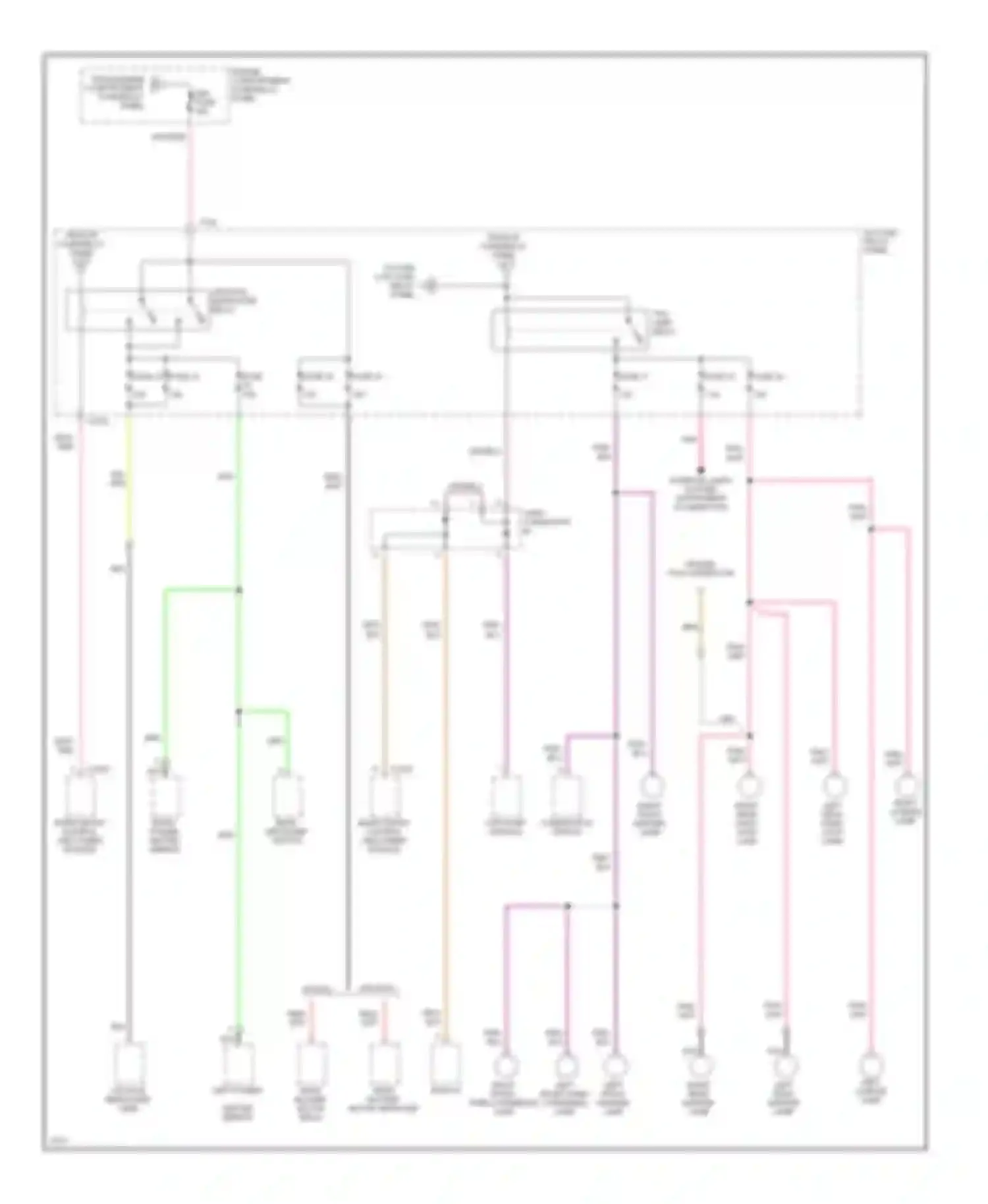 Villager Mercury I (1992-1998): Power distribution circuit (3 of 4)