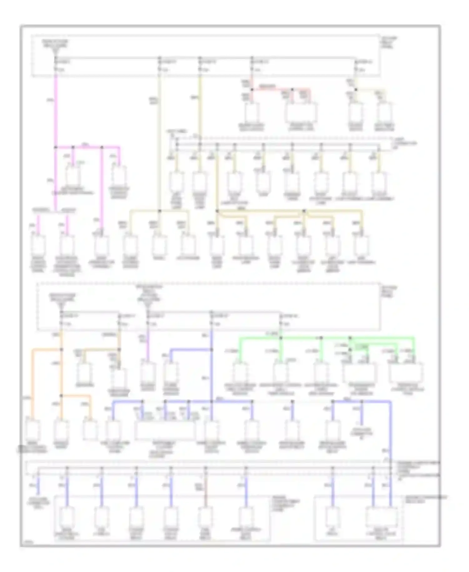Villager Mercury I (1992-1998): Power distribution circuit (4 of 4)