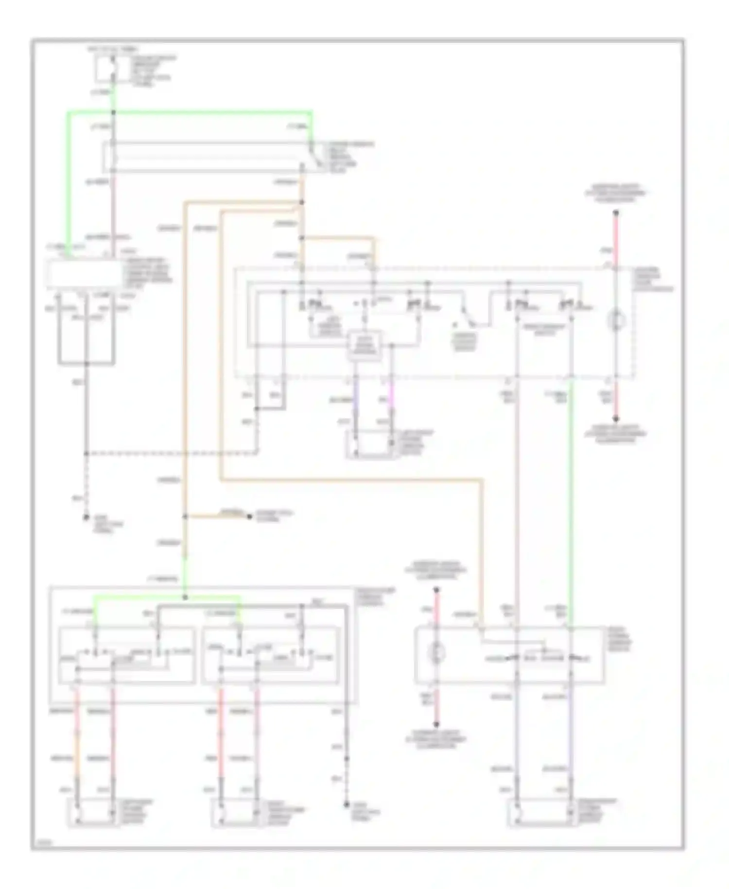 Villager Mercury I (1992-1998): Power window circuit
