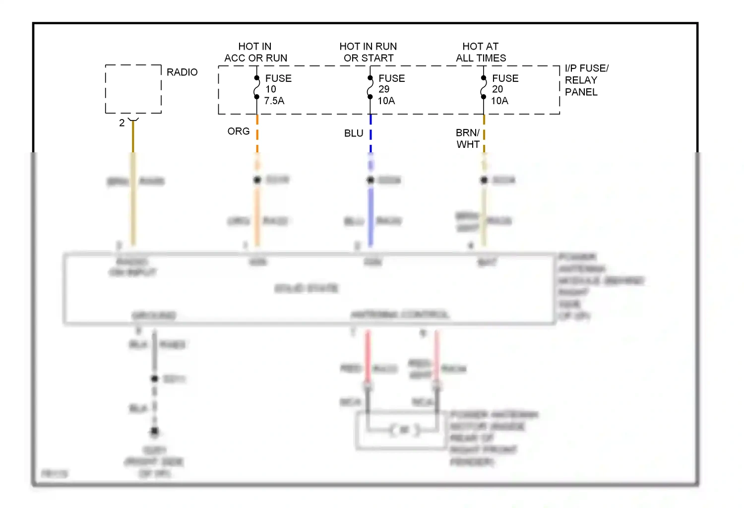 Mercury Villager I (1992-1998) solid state wiring diagram  (2 of 2)