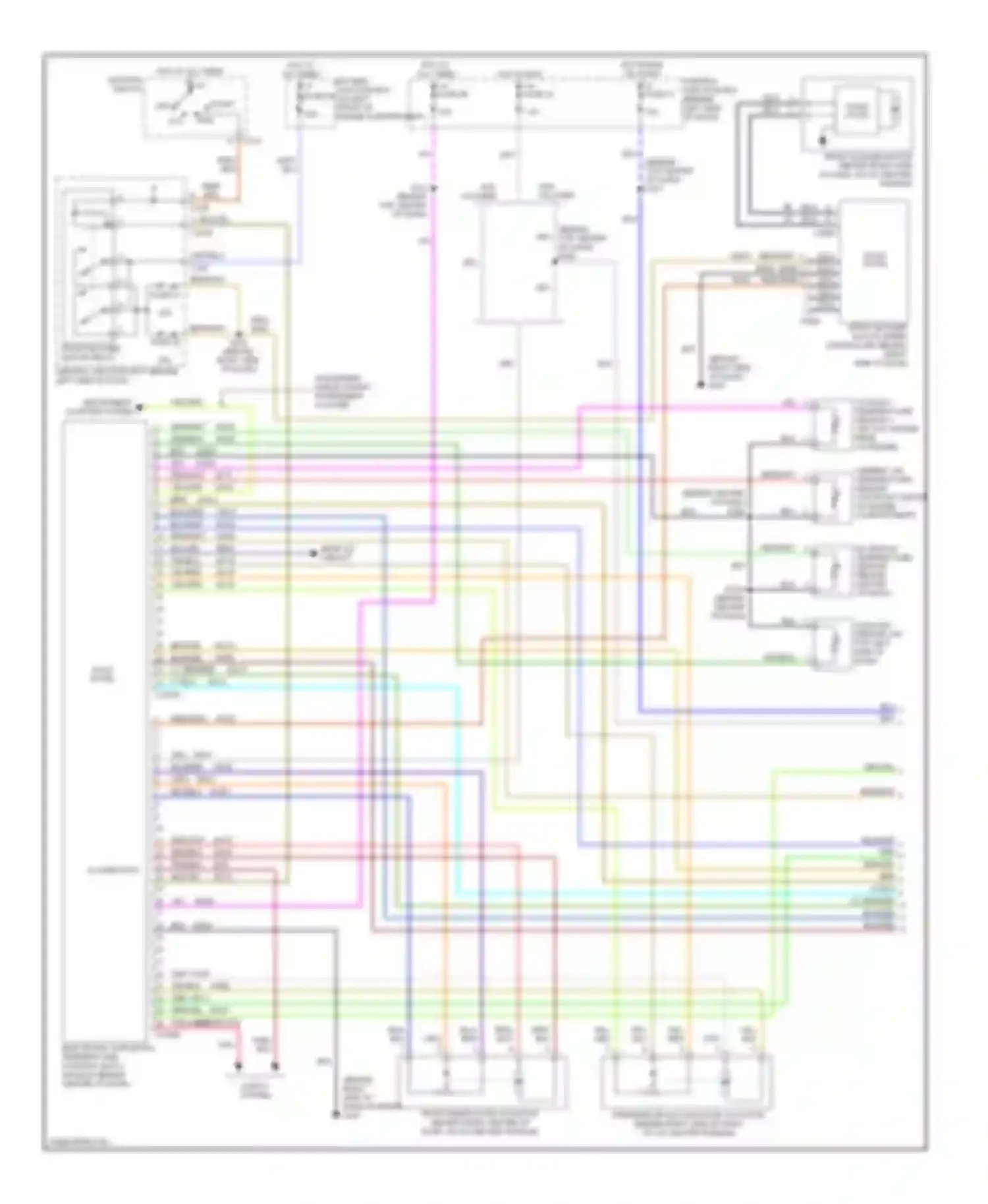 Villager Mercury II (1998-2002): Automatic a/c circuit (1 of 2)