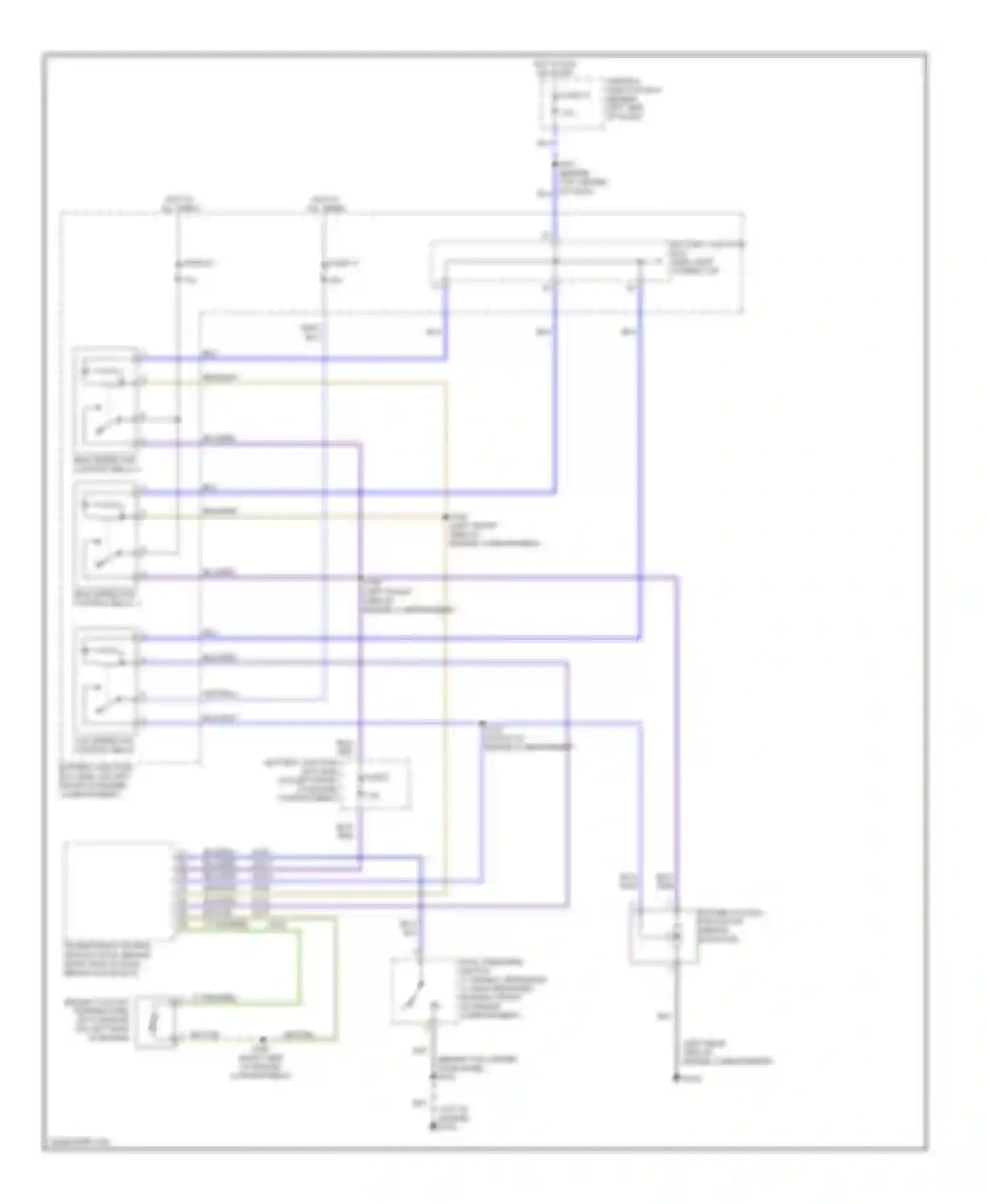 Villager Mercury II (1998-2002): Cooling fan circuit