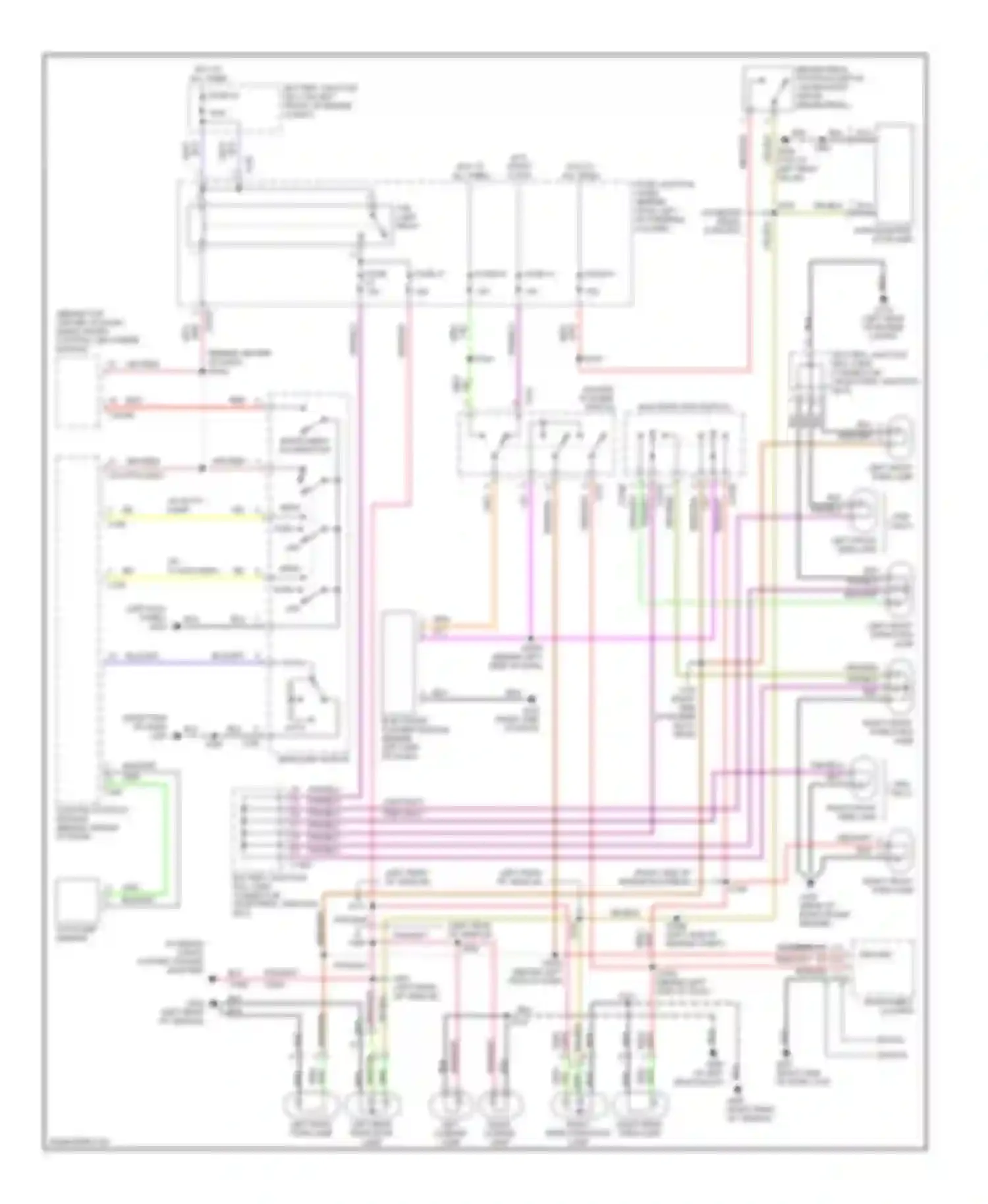 Villager Mercury II (1998-2002): Exterior lamps circuit