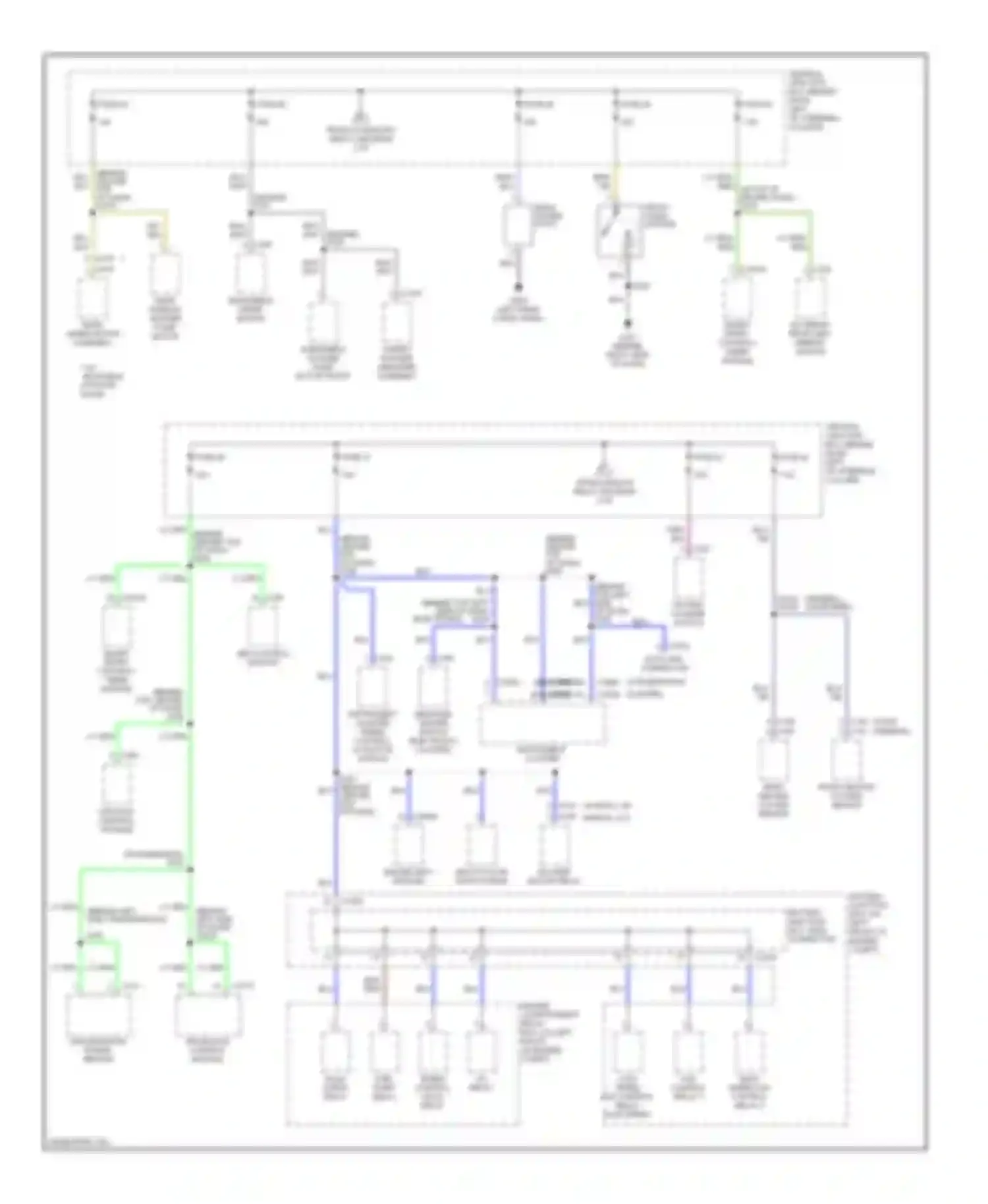 Villager Mercury II (1998-2002): Power distribution circuit (3 of 4)
